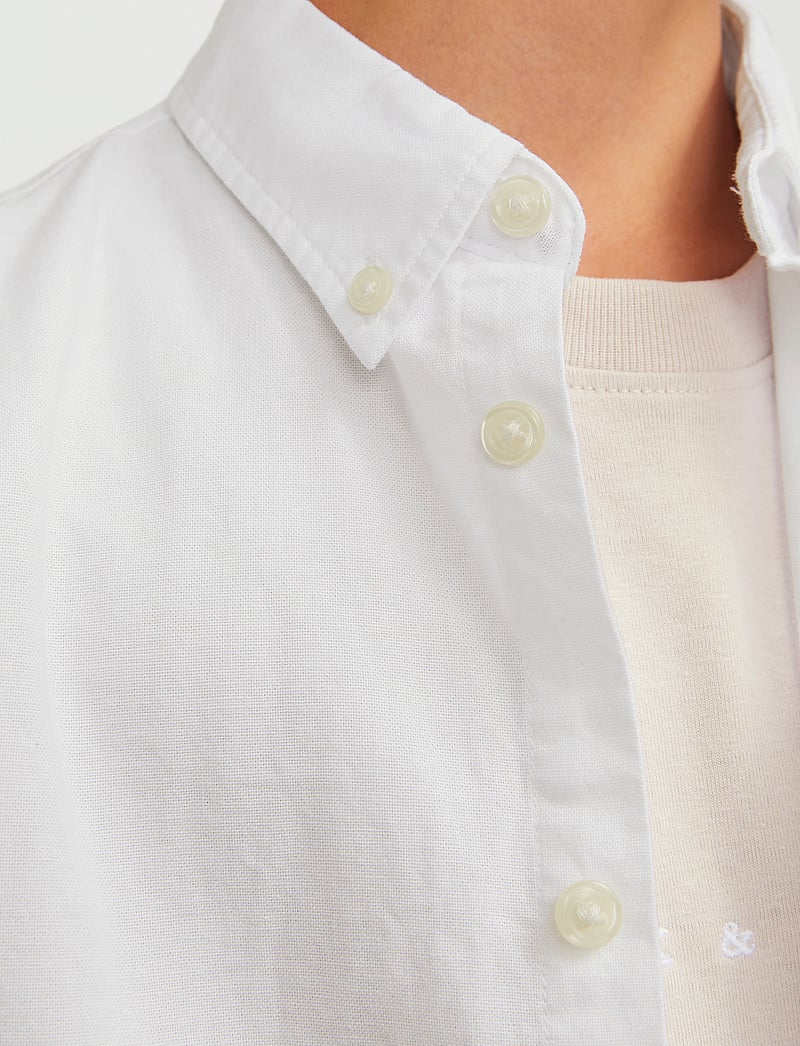 Jack & Jones - JJEOXFORD SHIRT L/S NOOS JNR - skjorter - white - 3