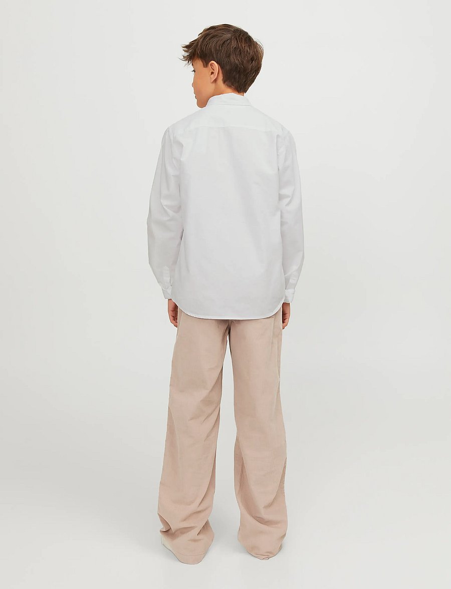Jack & Jones - JJEOXFORD SHIRT L/S NOOS JNR - chemises à manches longues - white - 3