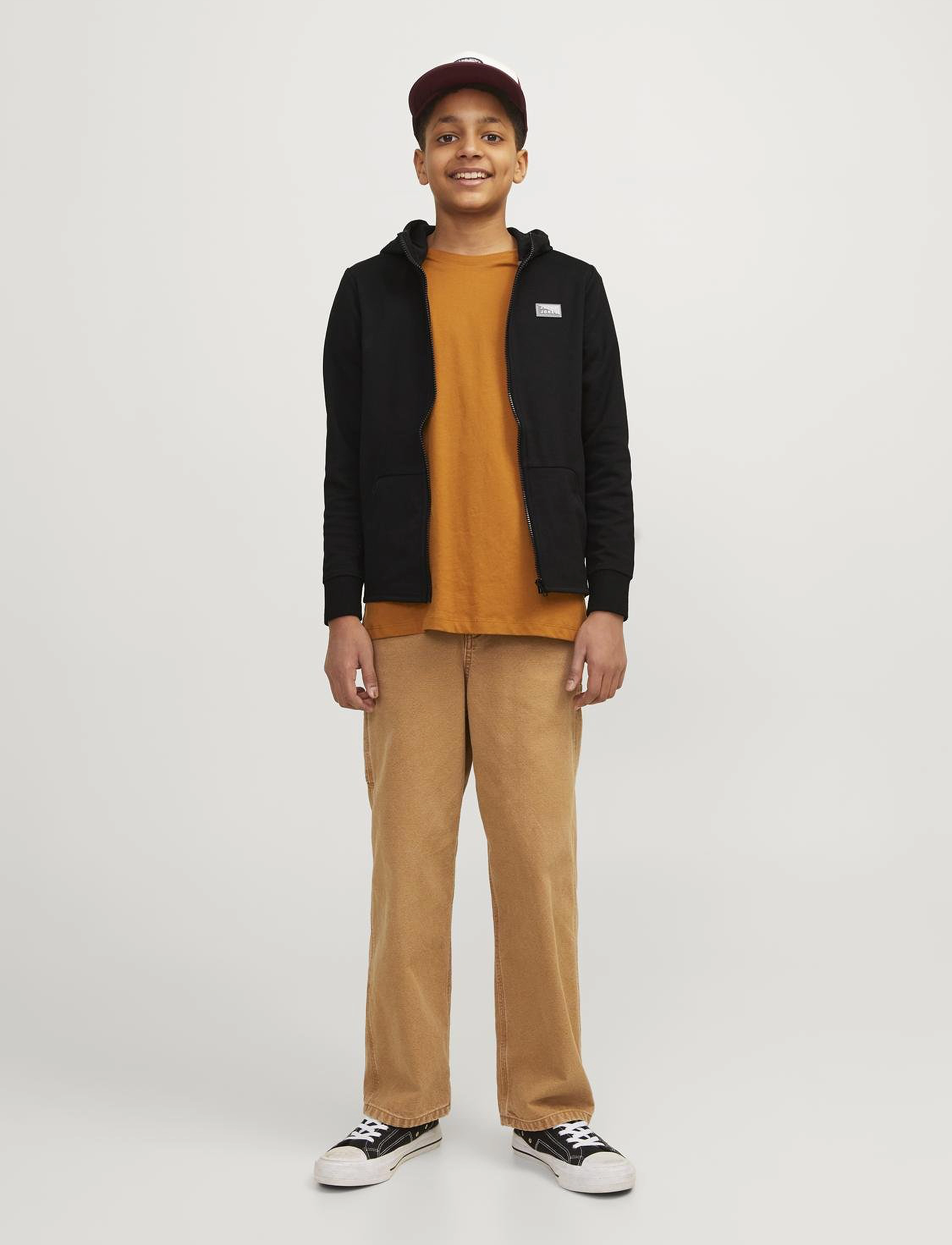 Jack & Jones - JCOAIR SWEAT ZIP HOOD JNR - black - 3