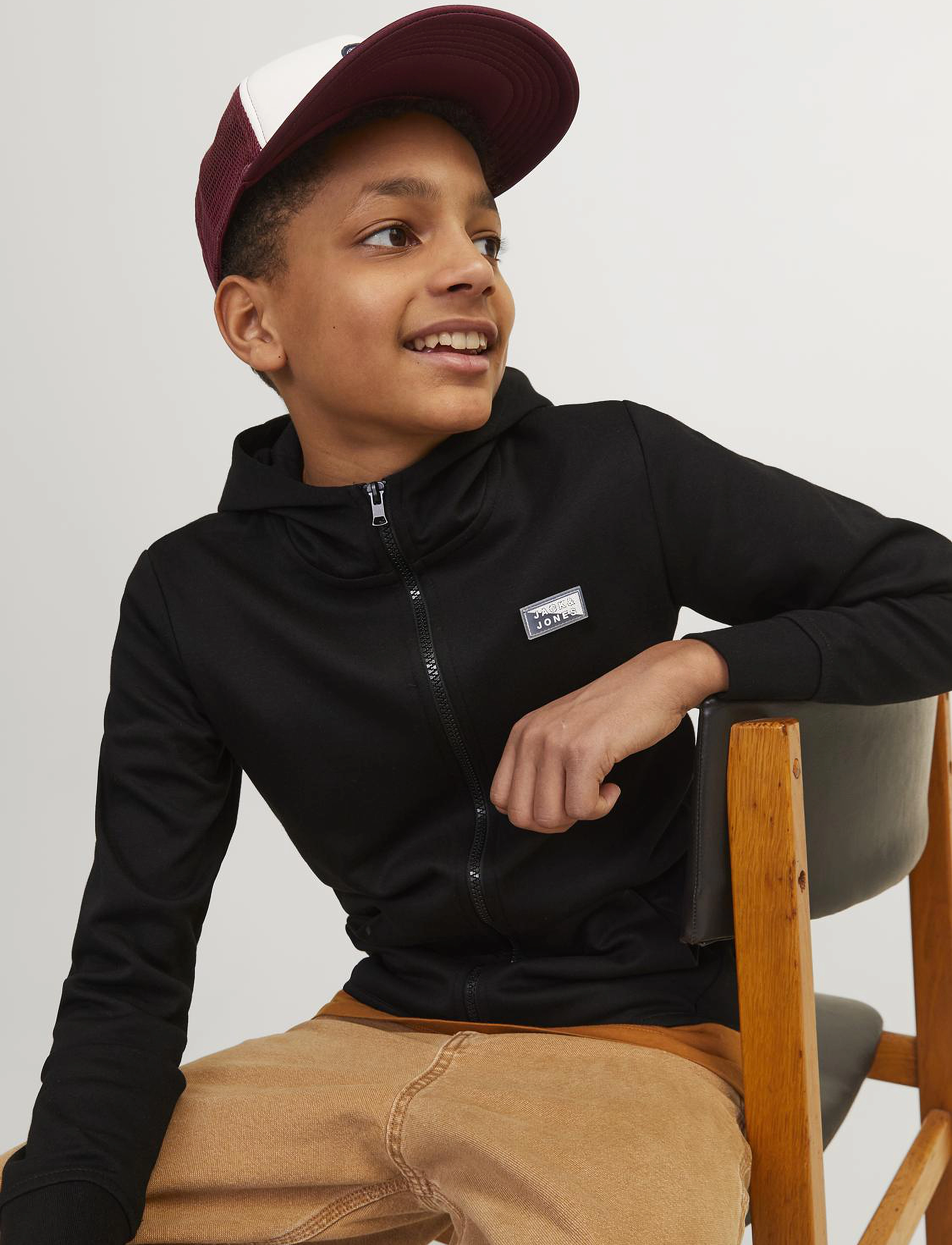Jack & Jones - JCOAIR SWEAT ZIP HOOD JNR - black - 4