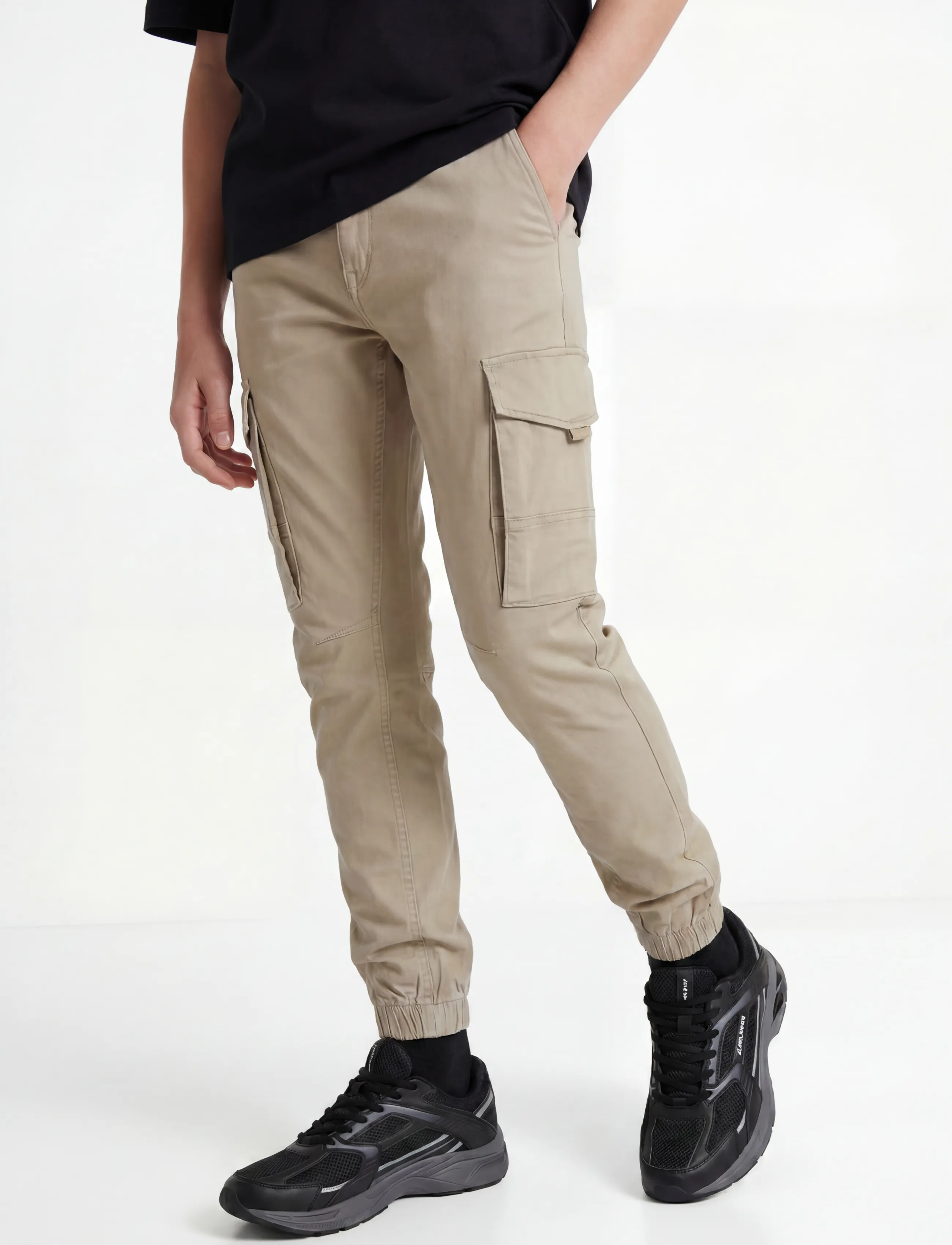Jack & Jones JPSTPAUL JJFLAKE 1075 CROCKERY NOOS JNR - Bottoms - CROCKERY / beige