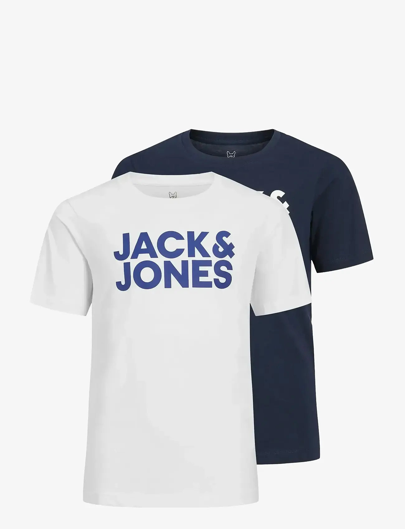 Jack & Jones - JJECORP LOGO TEE SS CN 2PK MP NOOS JNR - short-sleeved t-shirts - navy blazer - 1