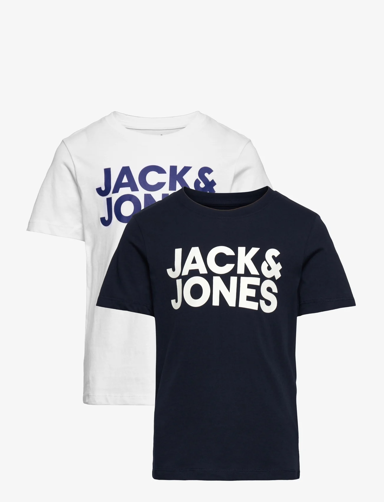 Jack & Jones - JJECORP LOGO TEE SS CREW NECK 2PK JNR - kurzärmelige - navy blazer - 0