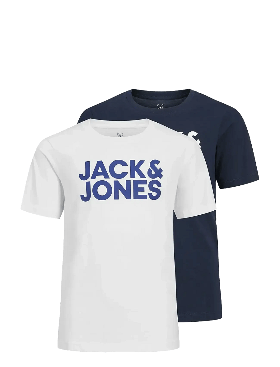 Jack & Jones - JJECORP LOGO TEE SS CN 2PK MP NOOS JNR - t-shirts à manches courtes - navy blazer - 1