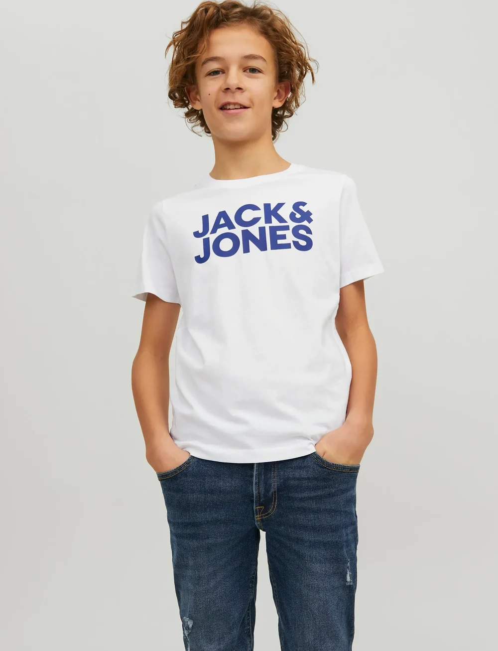 Jack & Jones - JJECORP LOGO TEE SS CN 2PK MP NOOS JNR - lyhythihaiset t-paidat - navy blazer - 0