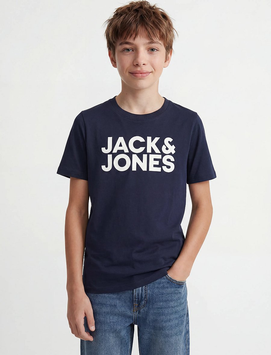 Jack & Jones - JJECORP LOGO TEE SS CN 2PK MP NOOS JNR - t-krekli ar īsām piedurknēm - navy blazer - 5
