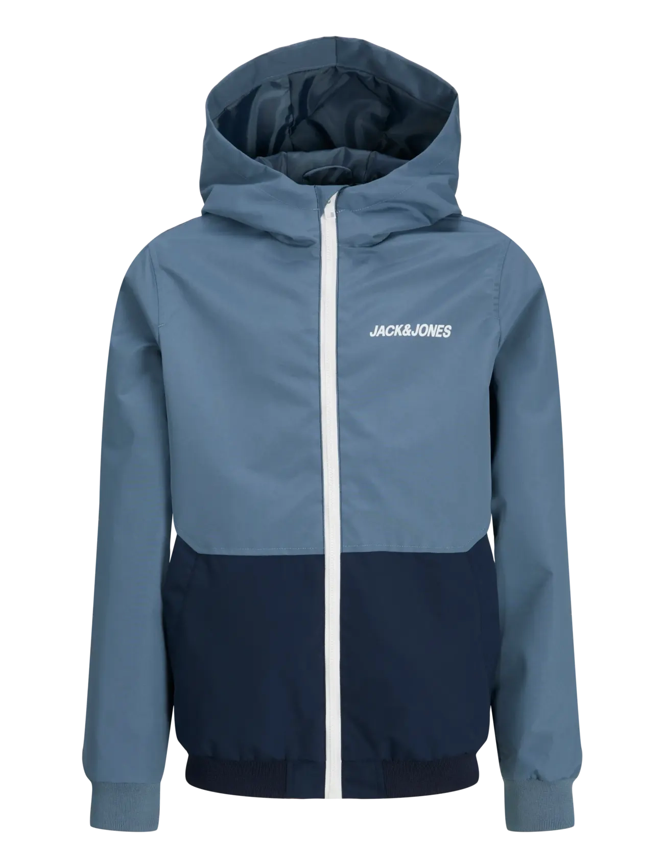 Jack & Jones JJERUSH BLOCKING HOOD BOMBER NOOS JNR - Bomber jackets - BLUE MIRAGE / blue