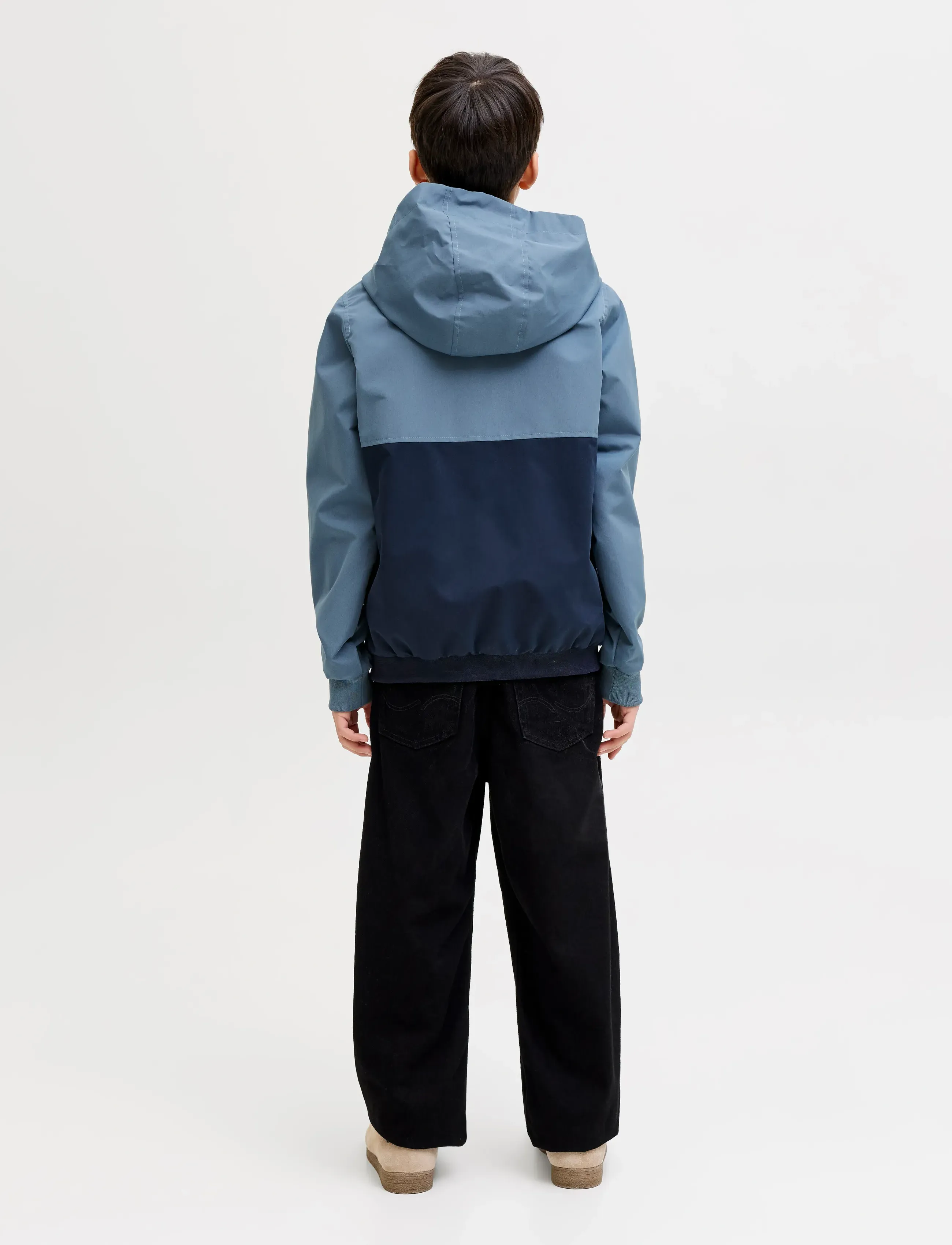 Jack & Jones - JJERUSH BLOCKING HOOD BOMBER NOOS JNR - vindjakker - blue mirage - 3