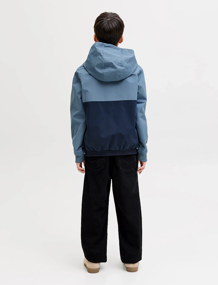 Jack & Jones - JJERUSH BLOCKING HOOD BOMBER JNR - windjacken - blue mirage - 3