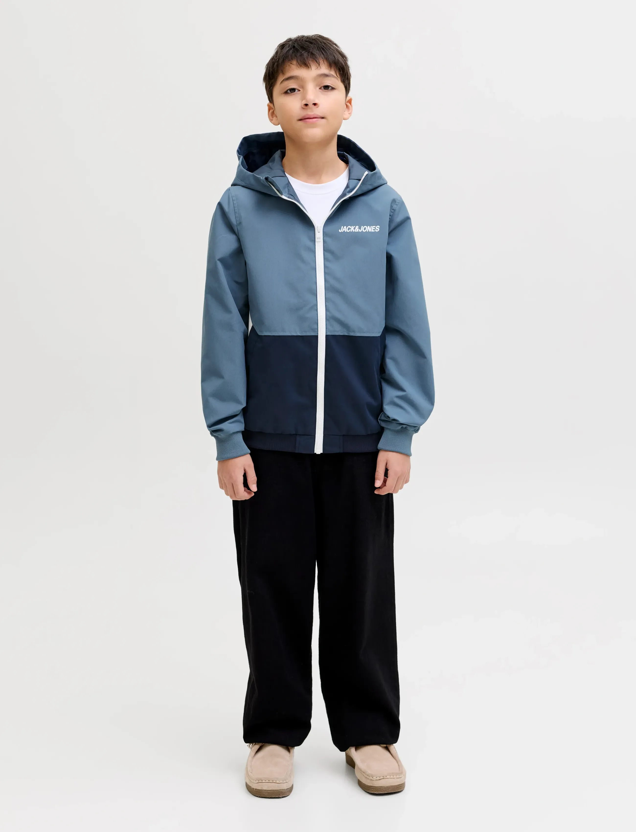 Jack & Jones - JJERUSH BLOCKING HOOD BOMBER JNR - windjacken - blue mirage - 4