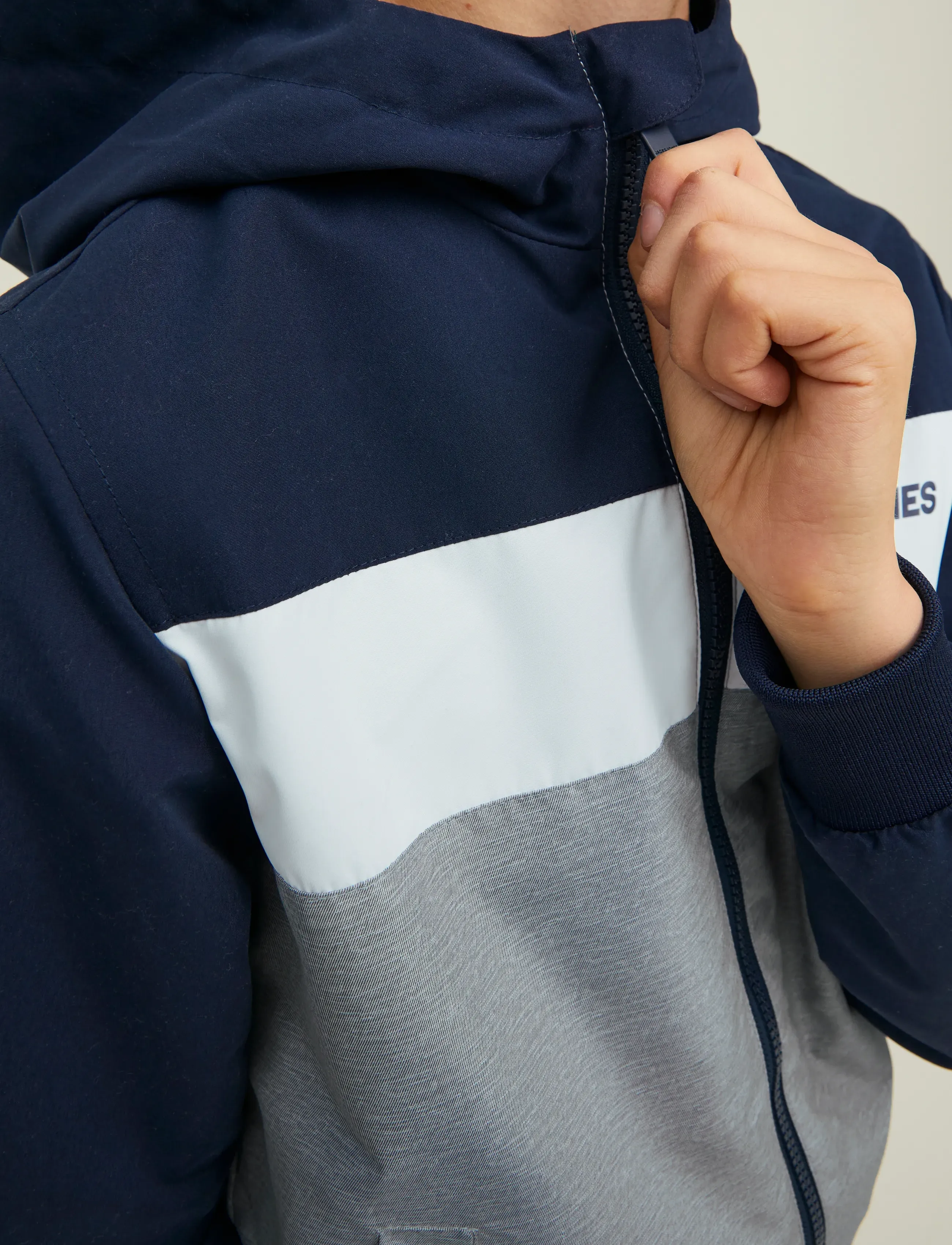 Jack & Jones - JJERUSH BLOCKING HOOD BOMBER JNR - windjacken - navy blazer - 5