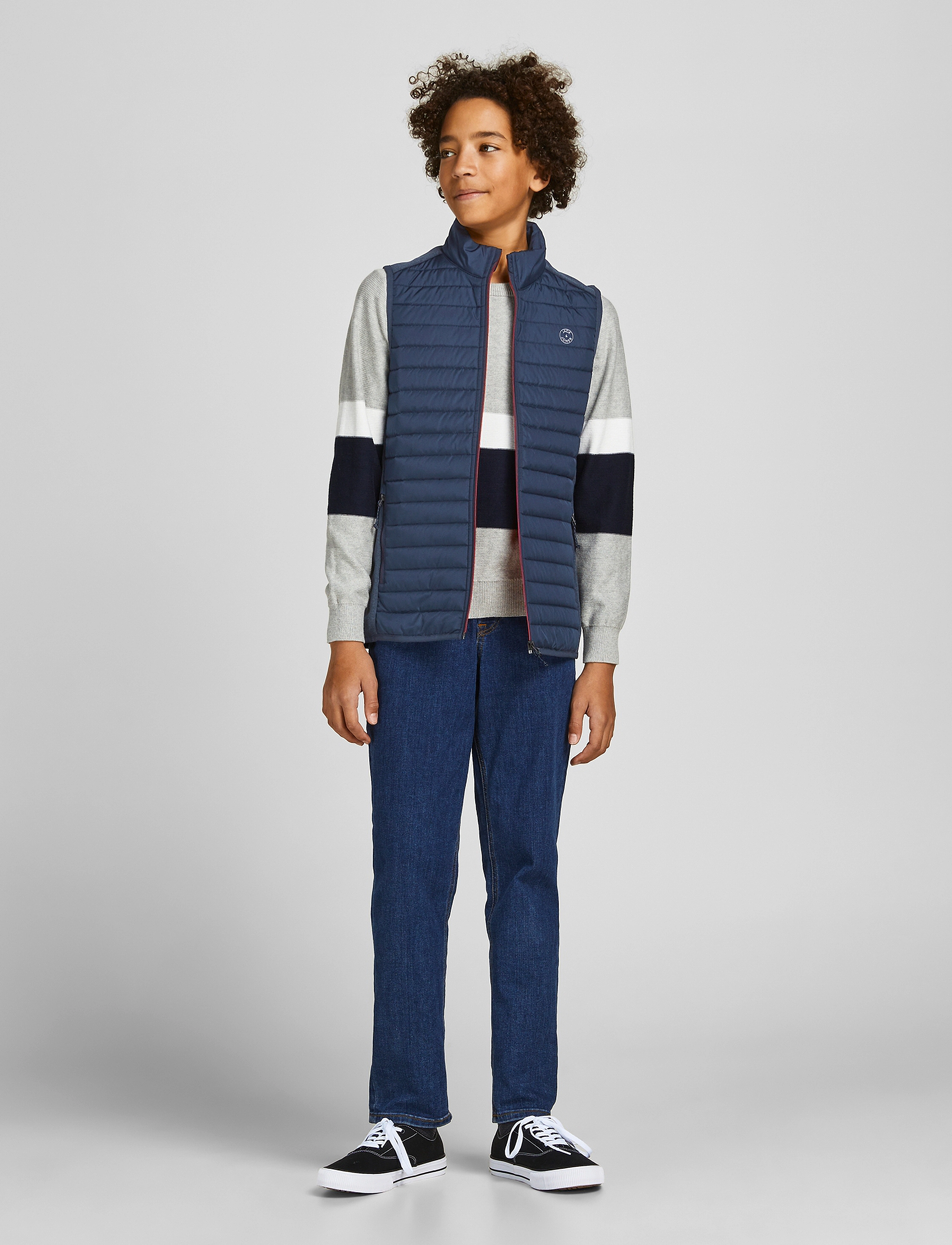 Jack & Jones - JJEMULTI BODYWARMER COLLAR SN JR - shop by age - navy blazer - 4