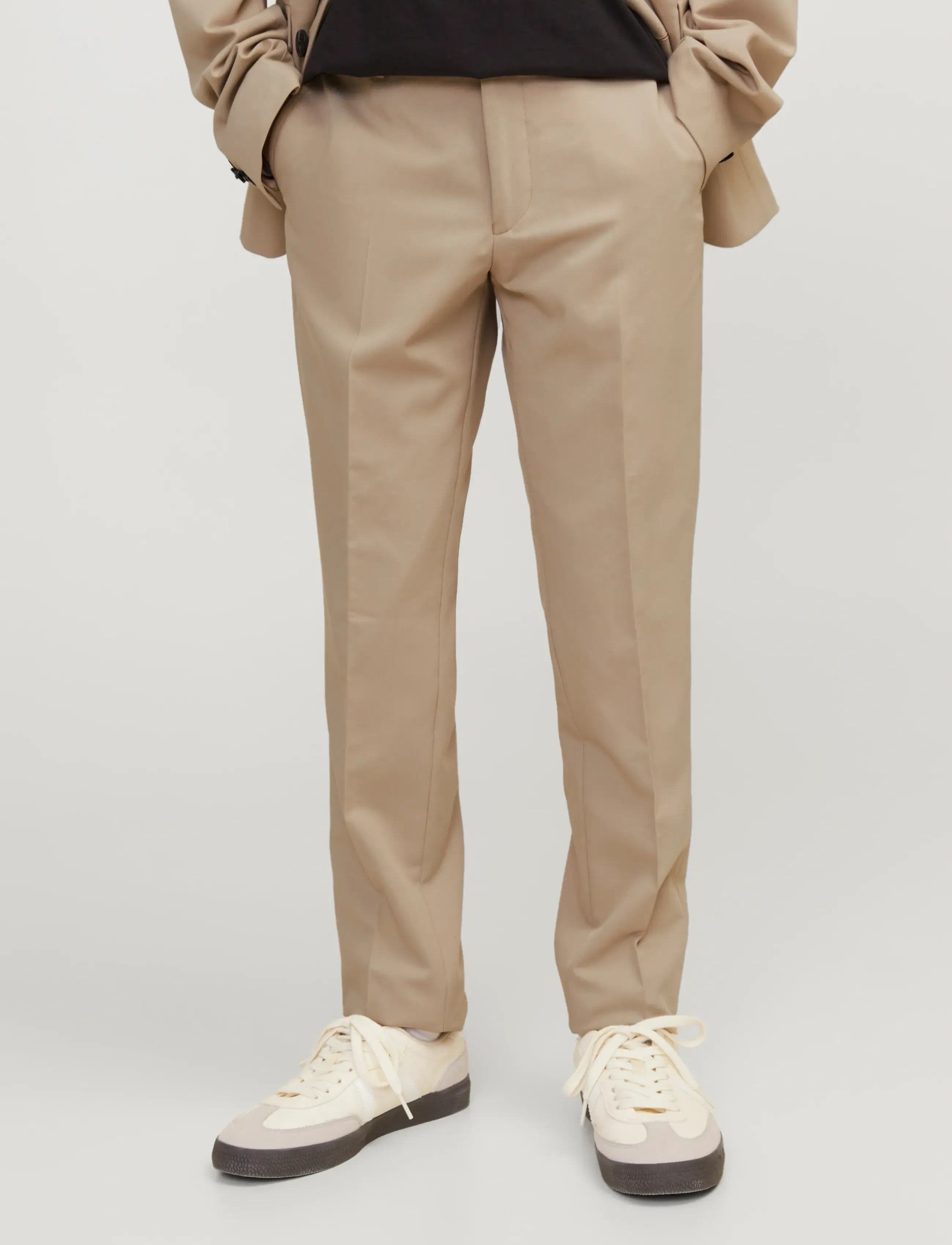 Jack & Jones JPRSOLAR TROUSER NOOS JNR - Pantalons - PURE CASHMERE / beige