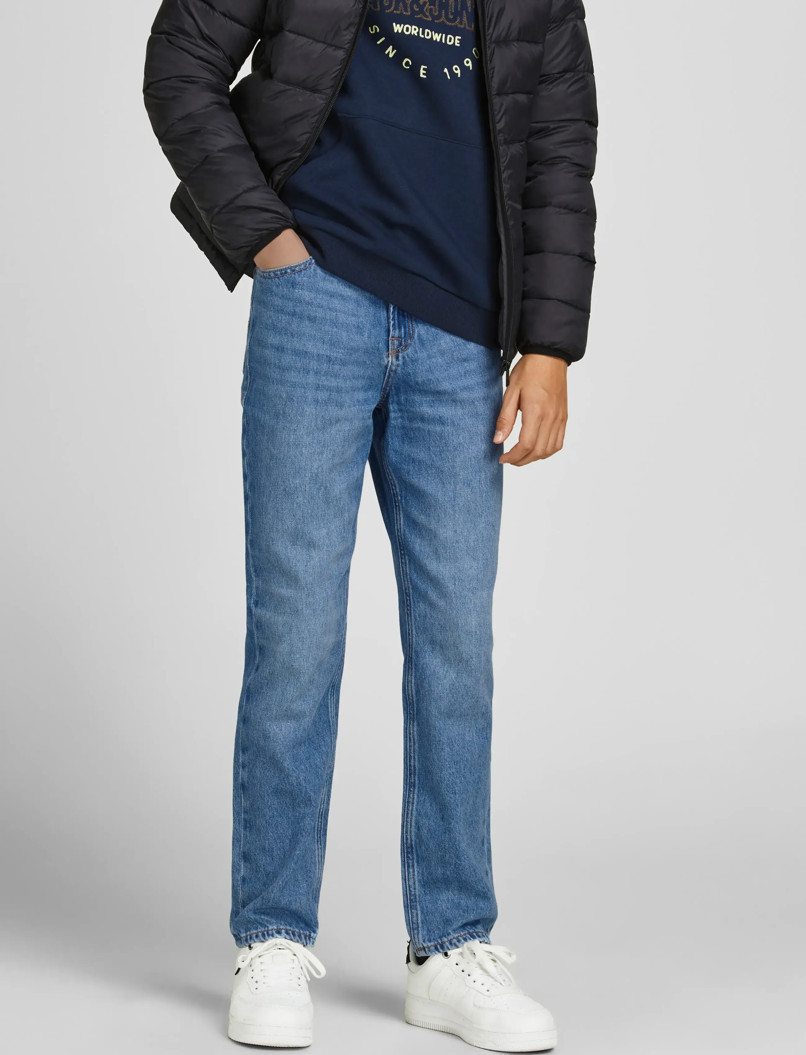 Jack & Jones JJICLARK JJORIGINAL MF 023 NOOS JNR - Hosen - BLUE DENIM / blue