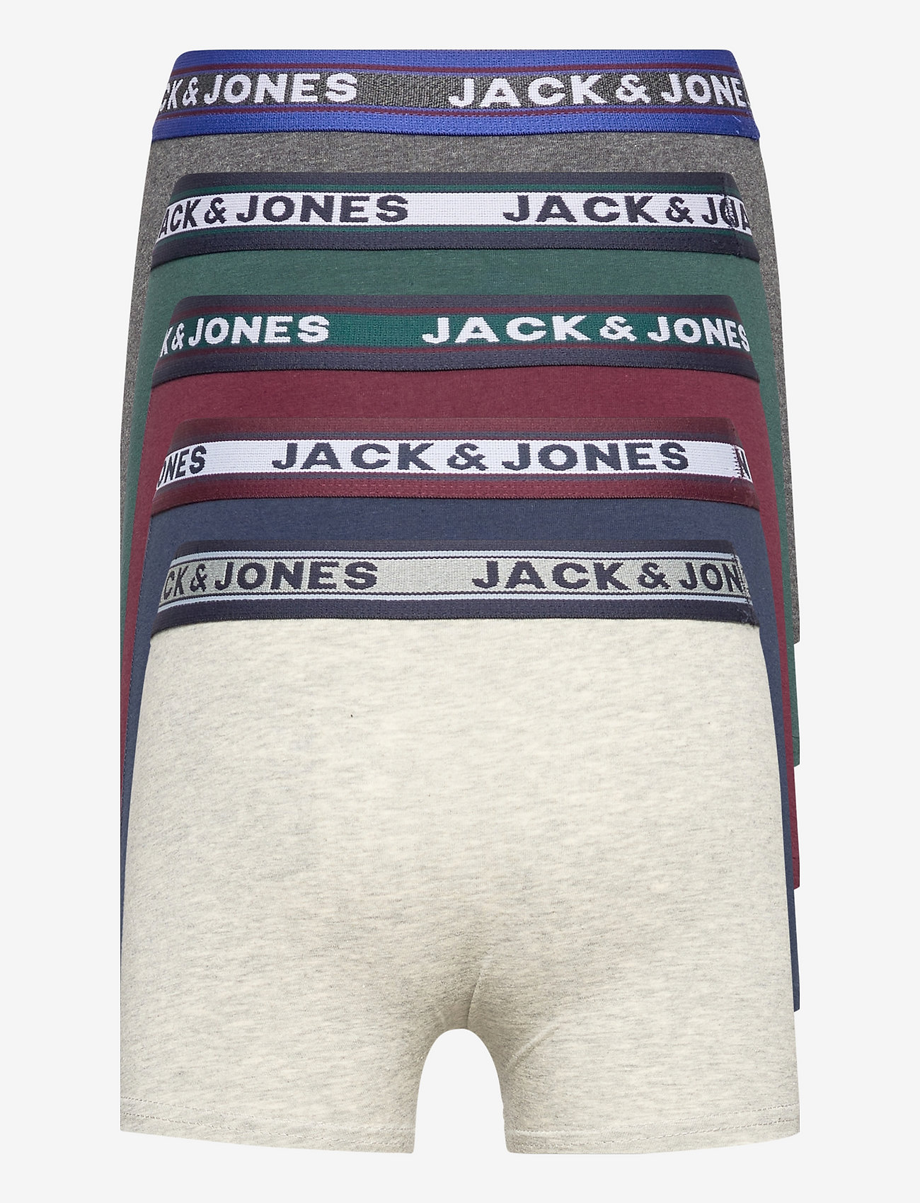 Jack & Jones - JACOLIVER TRUNKS 5 PACK NOOS JNR - unterteile - dark green melange - 1