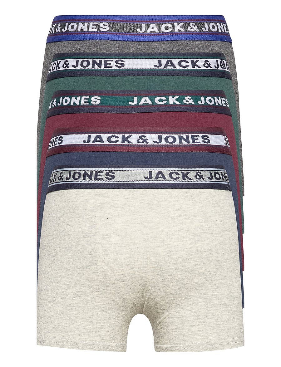 Jack & Jones - JACOLIVER TRUNKS 5 PACK NOOS JNR - underbukser - dark green melange - 1