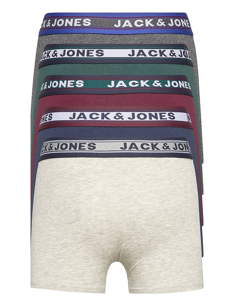 Jack & Jones - JACOLIVER TRUNKS 5 PACK NOOS JNR - unterhosen - dark green melange - 1