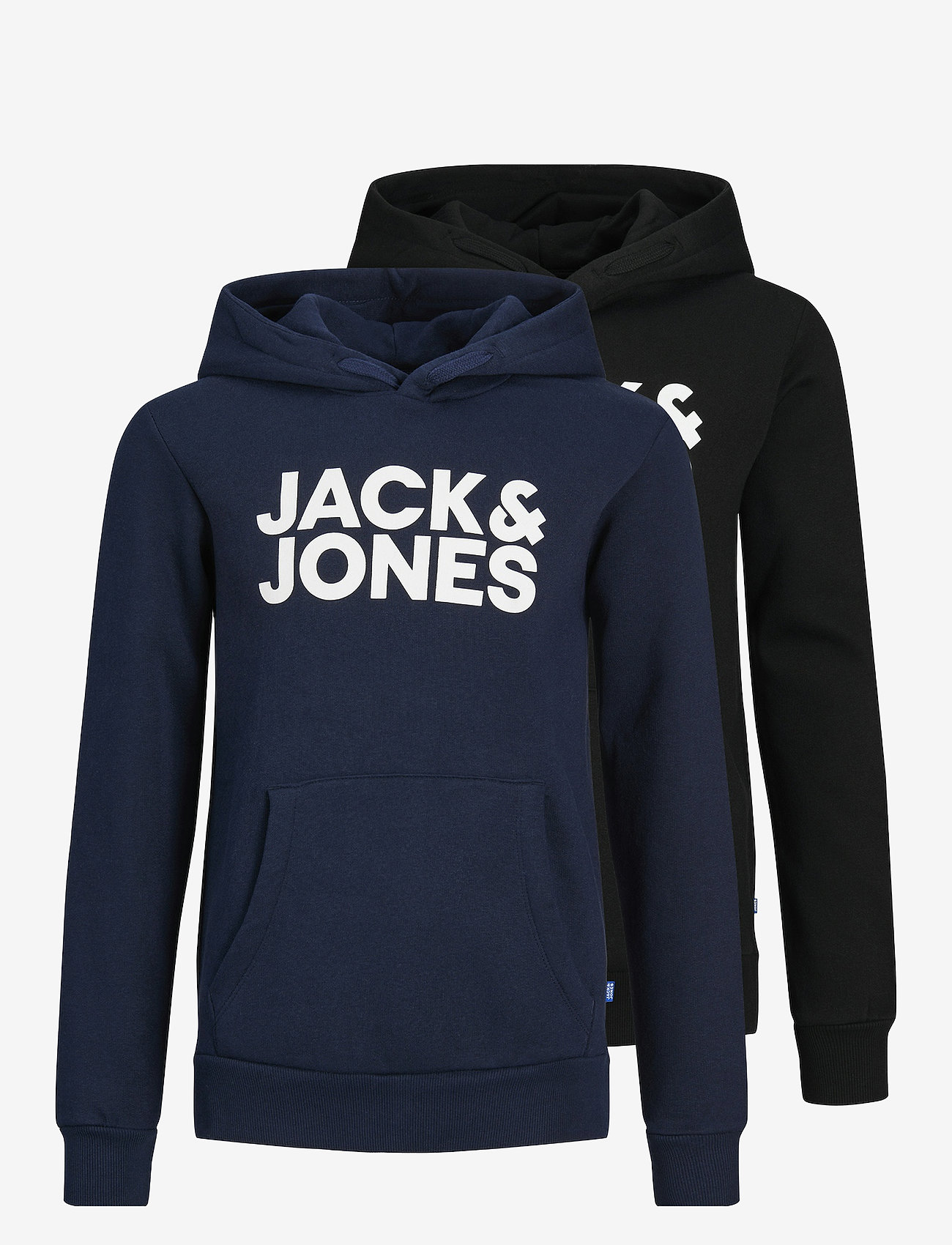 Jack & Jones - JJECORP LOGO SWEAT HOOD 2PK MP NOOS JNR - black - 1
