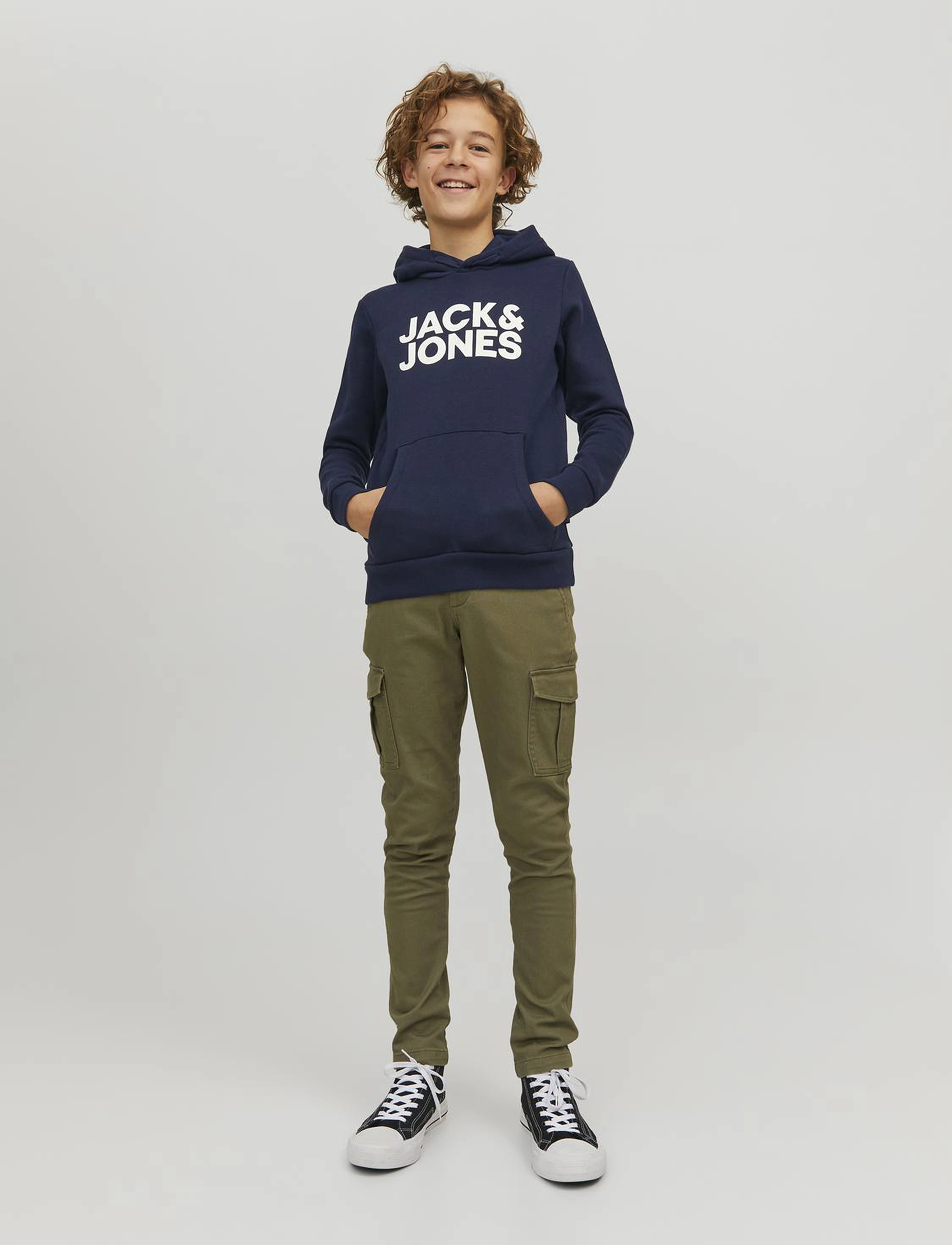 Jack & Jones - JJECORP LOGO SWEAT HOOD 2PK MP NOOS JNR - black - 4