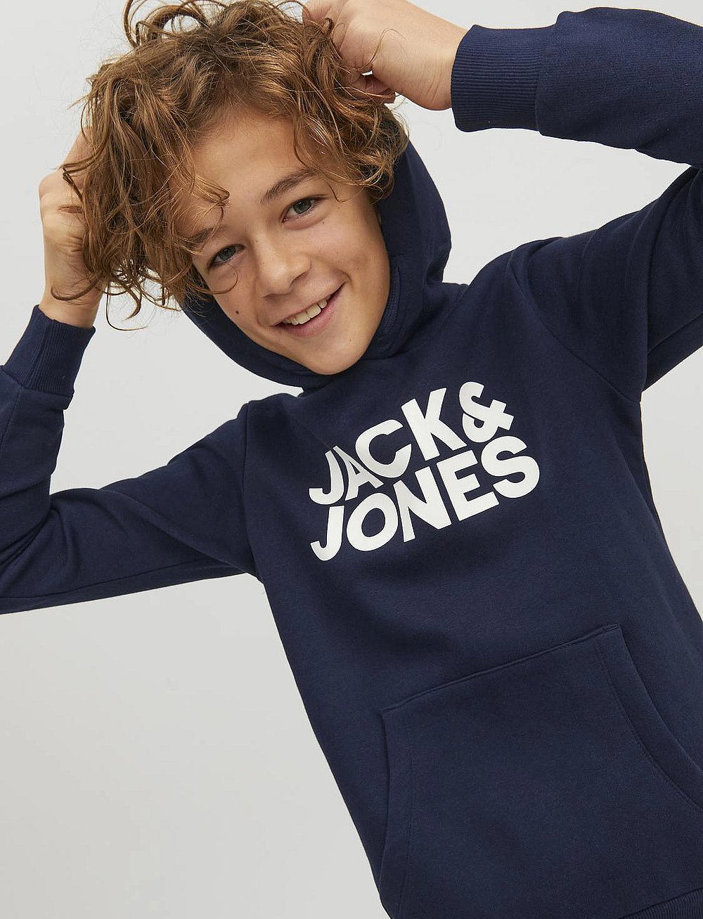 Sudadera Con Capucha JACK & JONES JUNIOR Para Niños - Estilo Casual, Marca Danesa De Calidad