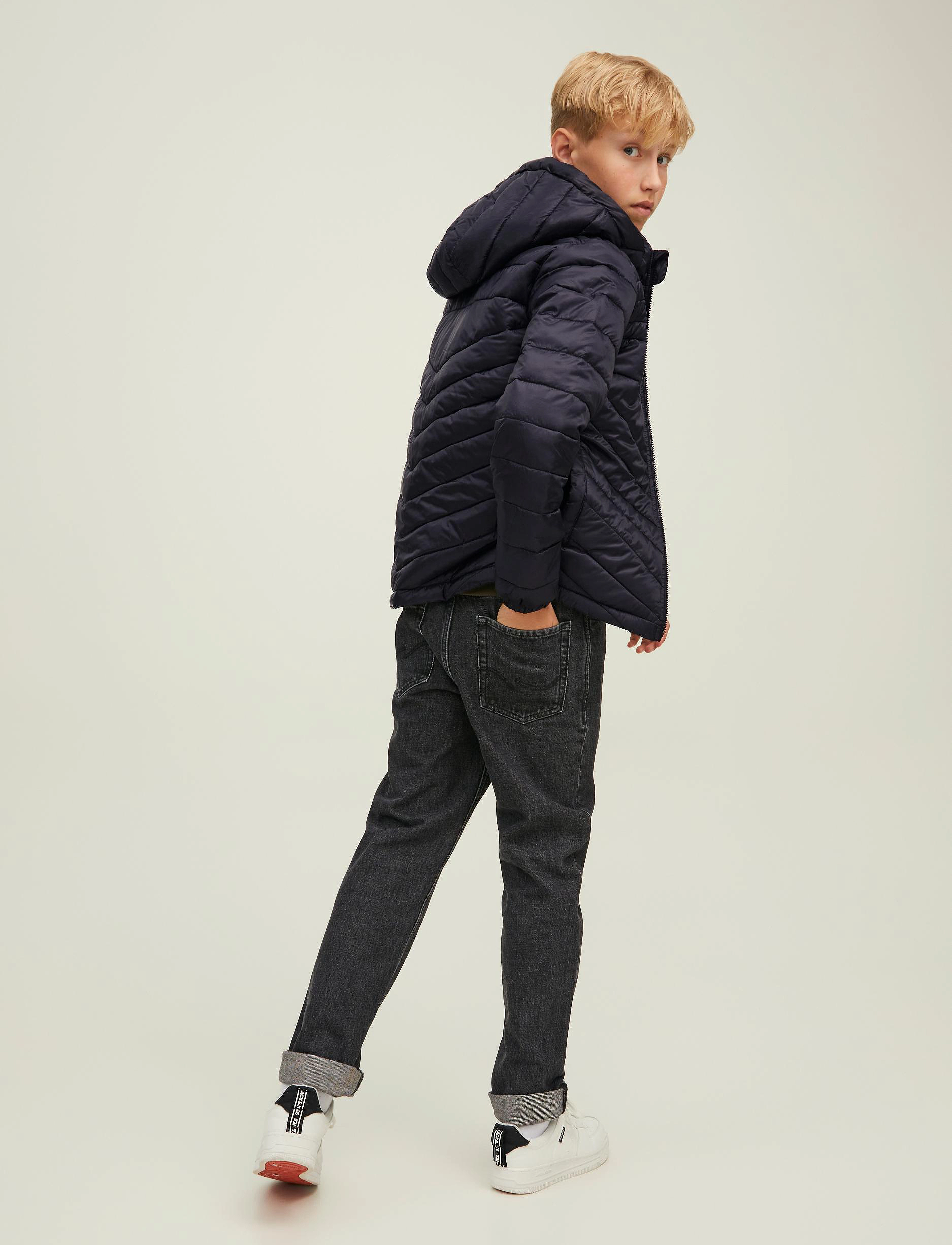 Jack & Jones - JJEHERO PUFFER HOOD NOOS JNR - black - 3