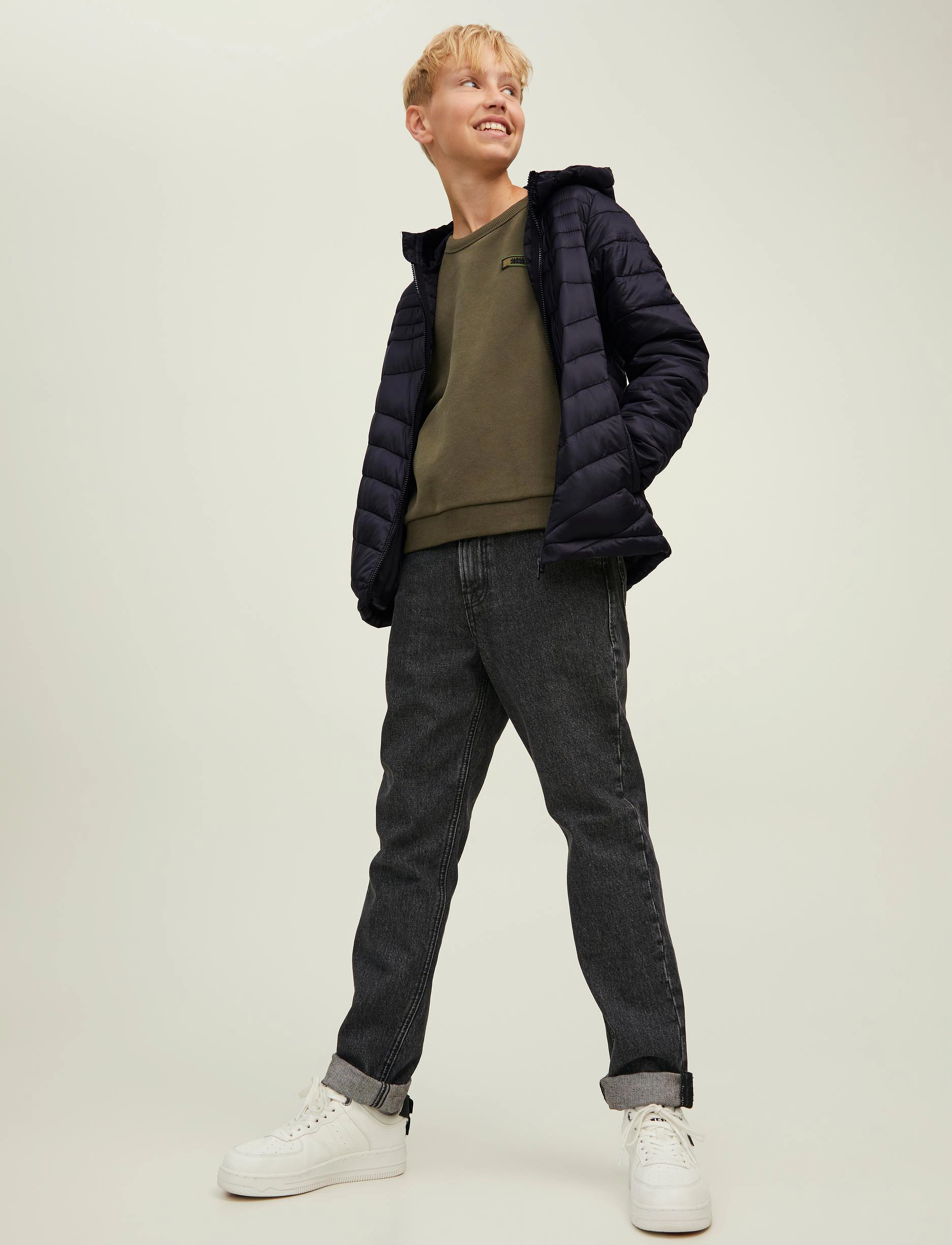 Jack & Jones - JJEHERO PUFFER HOOD NOOS JNR - black - 5