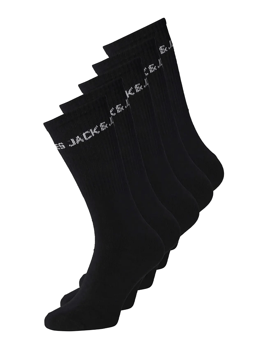 Jack & Jones - JACBASIC LOGO TENNISSOCK 5 PACK NOOS JNR - strømper - black - 1