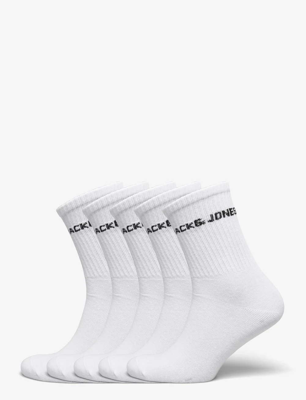 Jack & Jones - JACBASIC LOGO TENNISSOCK 5 PACK NOOS JNR - strumpor - white - 0