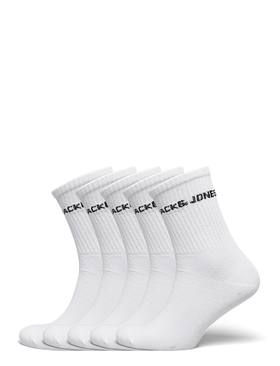 Jack & Jones - JACBASIC LOGO TENNISSOCK 5 PACK NOOS JNR - sokid - white - 0