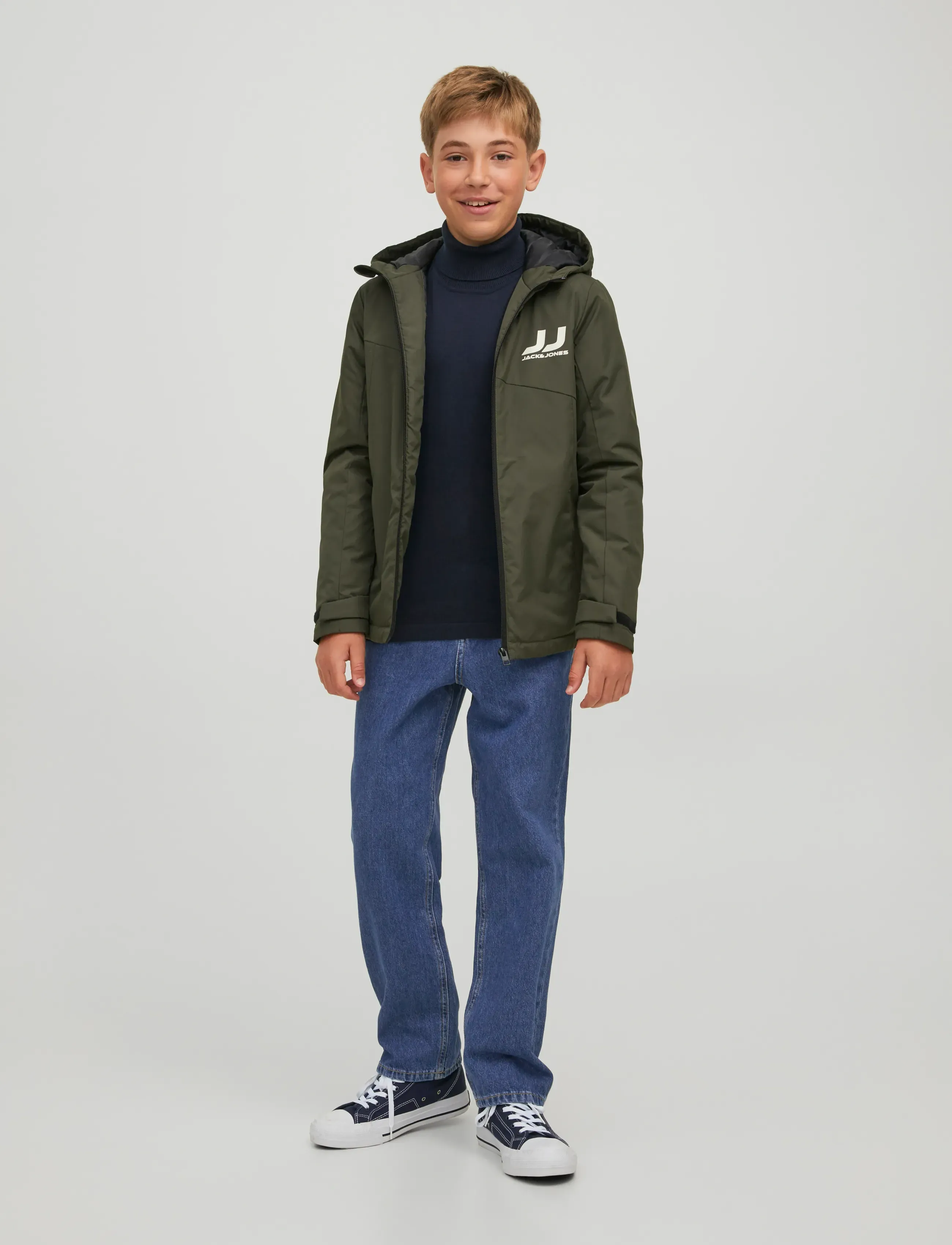 Jack & Jones - JJICHRIS JJORIGINAL AKM 723 NOOS JNR - Įprasto kirpimo džinsai - blue denim - 4