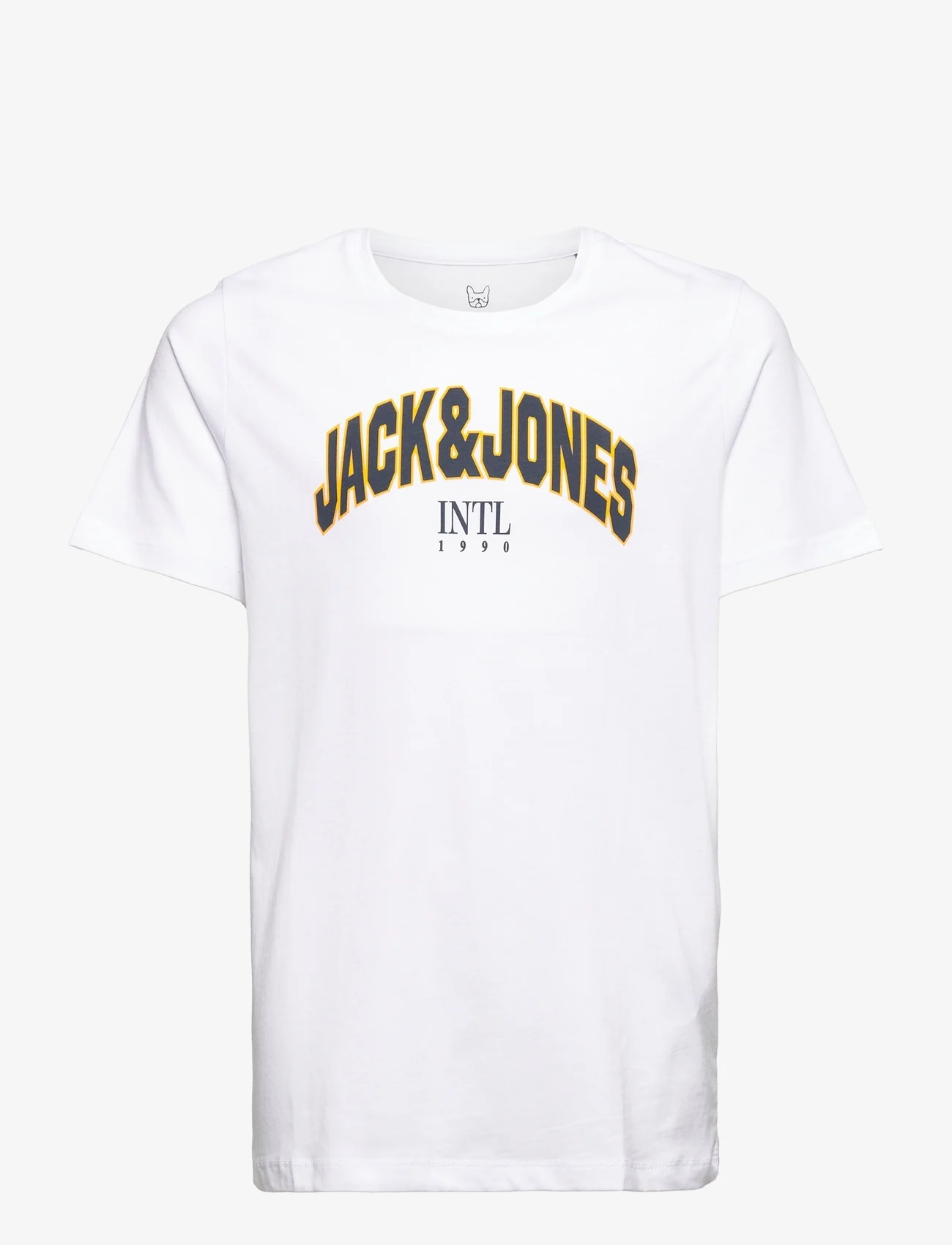 Jack & Jones - JORCIRCLE TEE SS CREW NECK FST JNR - lühikeste varrukatega t-särgid - bright white - 0