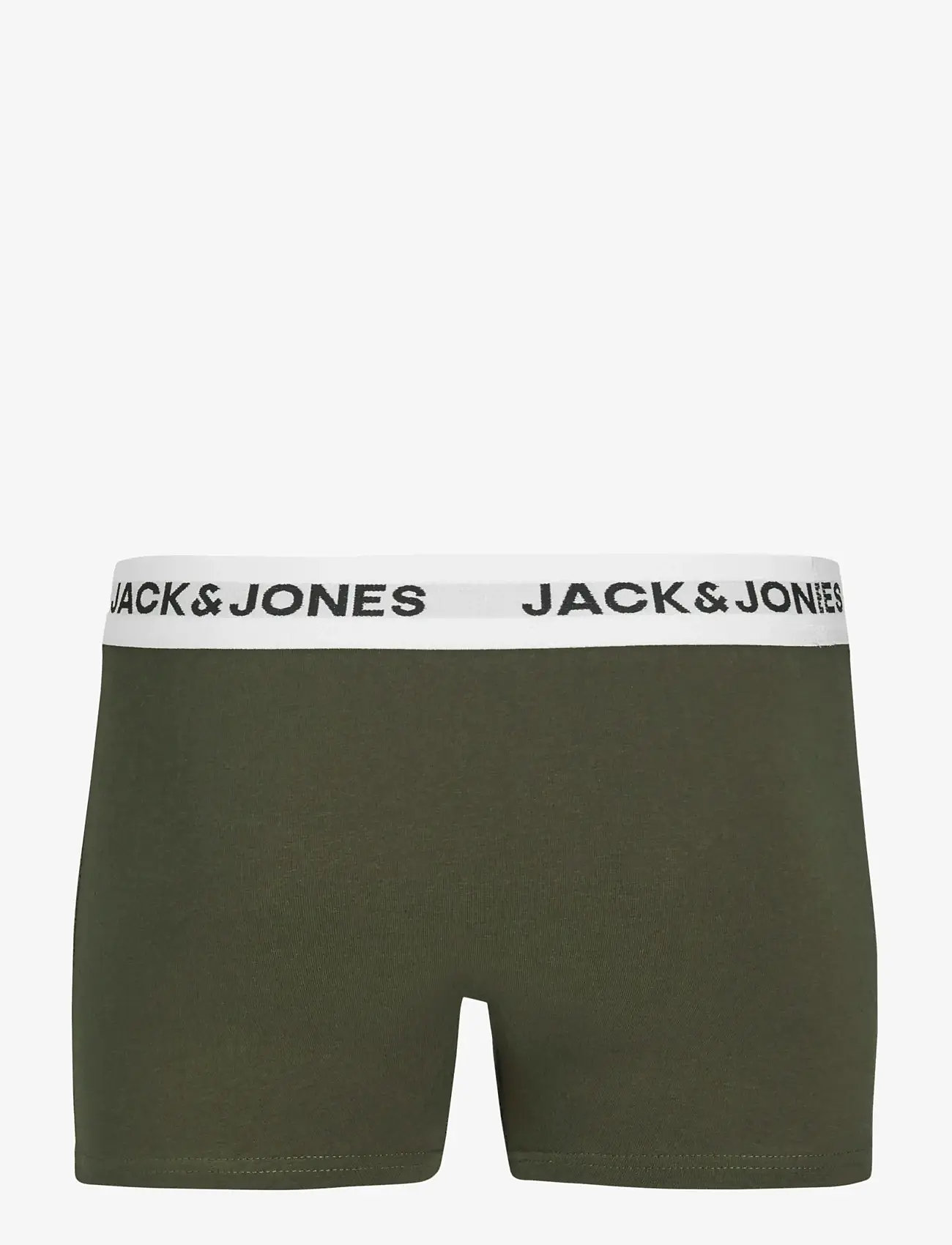 Jack & Jones - JACBASIC WHITE WB TRUNKS 5 PACK NOOS JNR - underpants - black - 2
