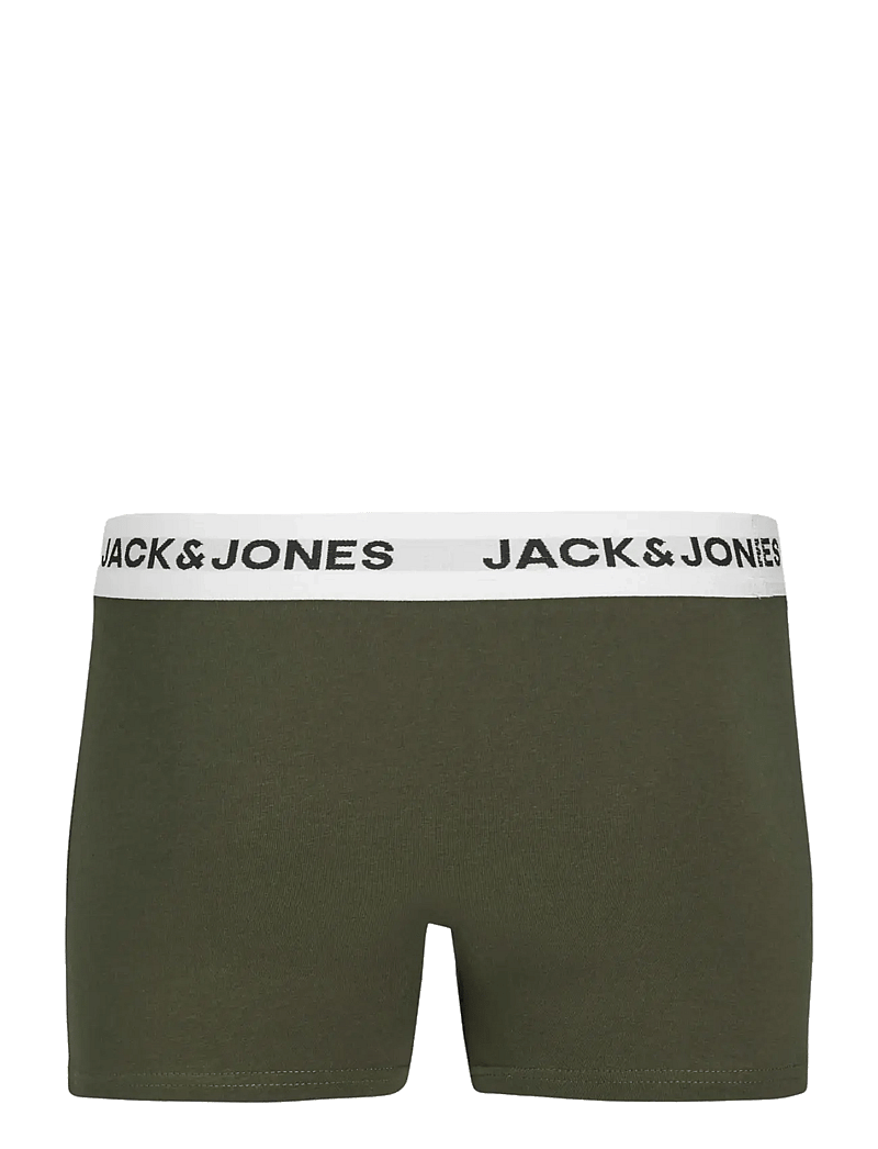 Jack & Jones - JACBASIC WHITE WB TRUNKS 5 PACK NOOS JNR - underpants - black - 2