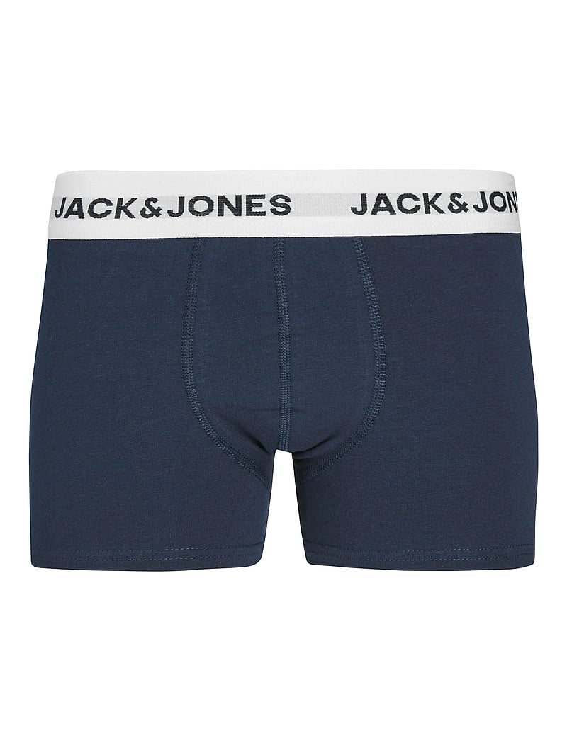 Jack & Jones - JACBASIC WHITE WB TRUNKS 5 PACK NOOS JNR - underpants - black - 3