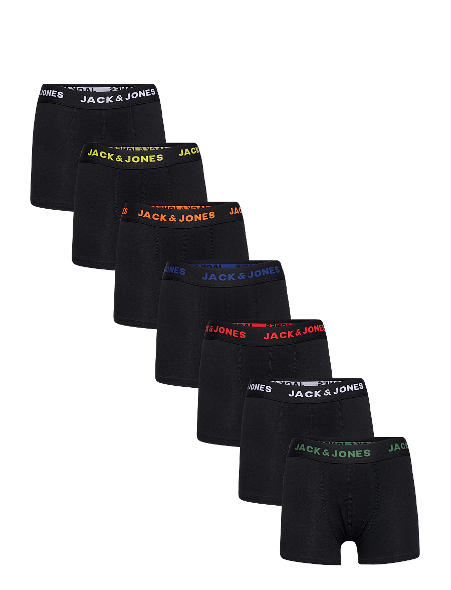 Jack & Jones - JACBASIC TRUNKS 7 PACK NOOS JNR - kalsonger - black - 0