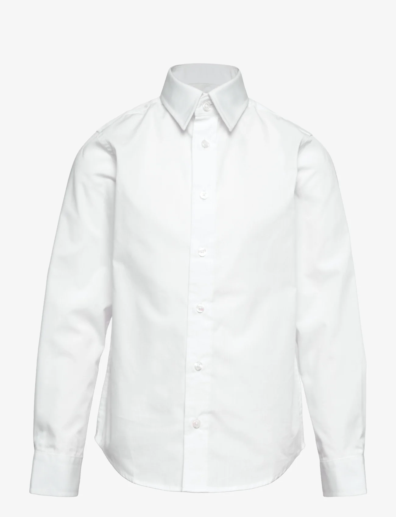 Jack & Jones - JJJOE SHIRT LS PLAIN  JNR - langærmede skjorter - white - 0