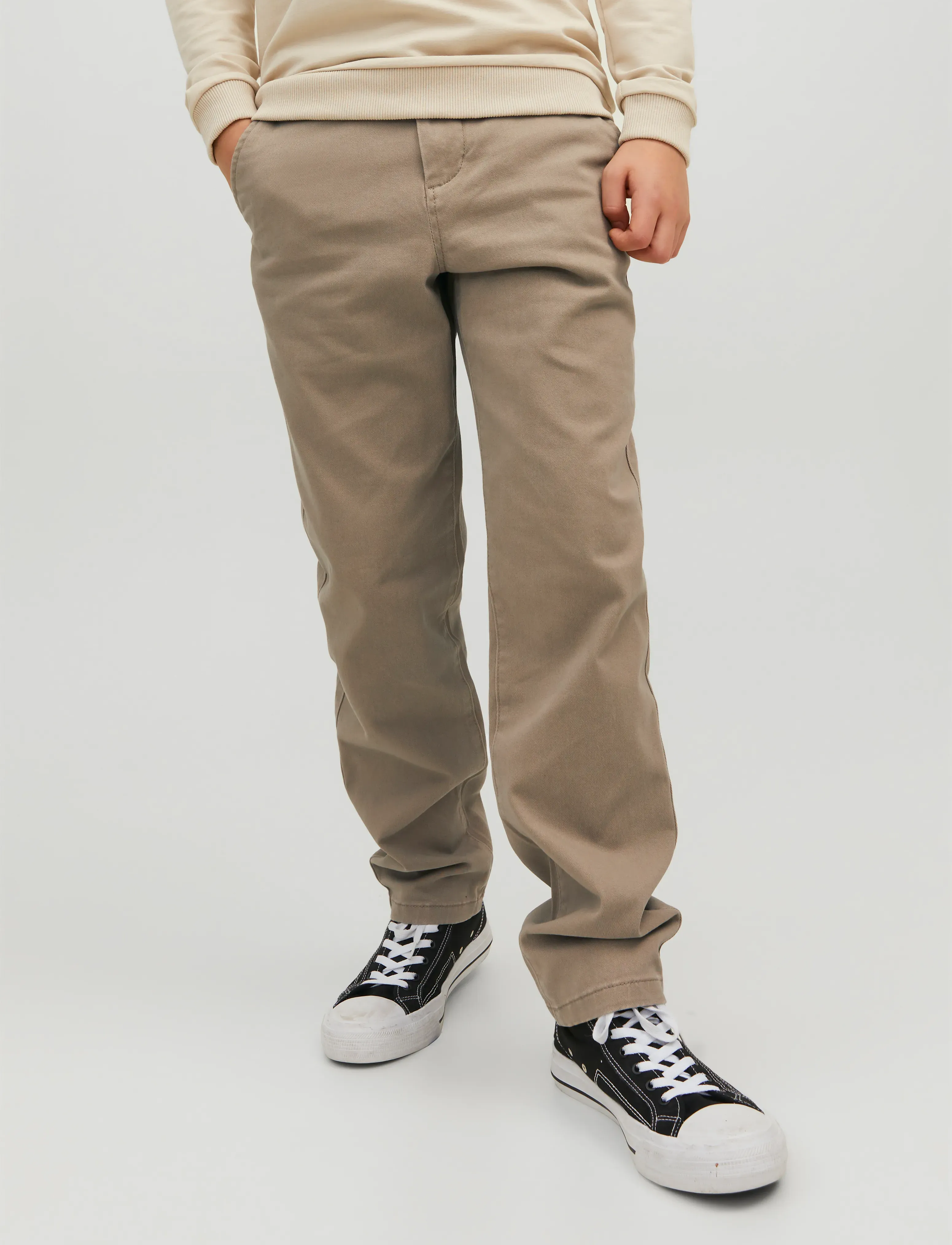 Jack & Jones Jpstmarco Jjdavid Noos Jnr, Børn, Chinos, Beige, Str: 176