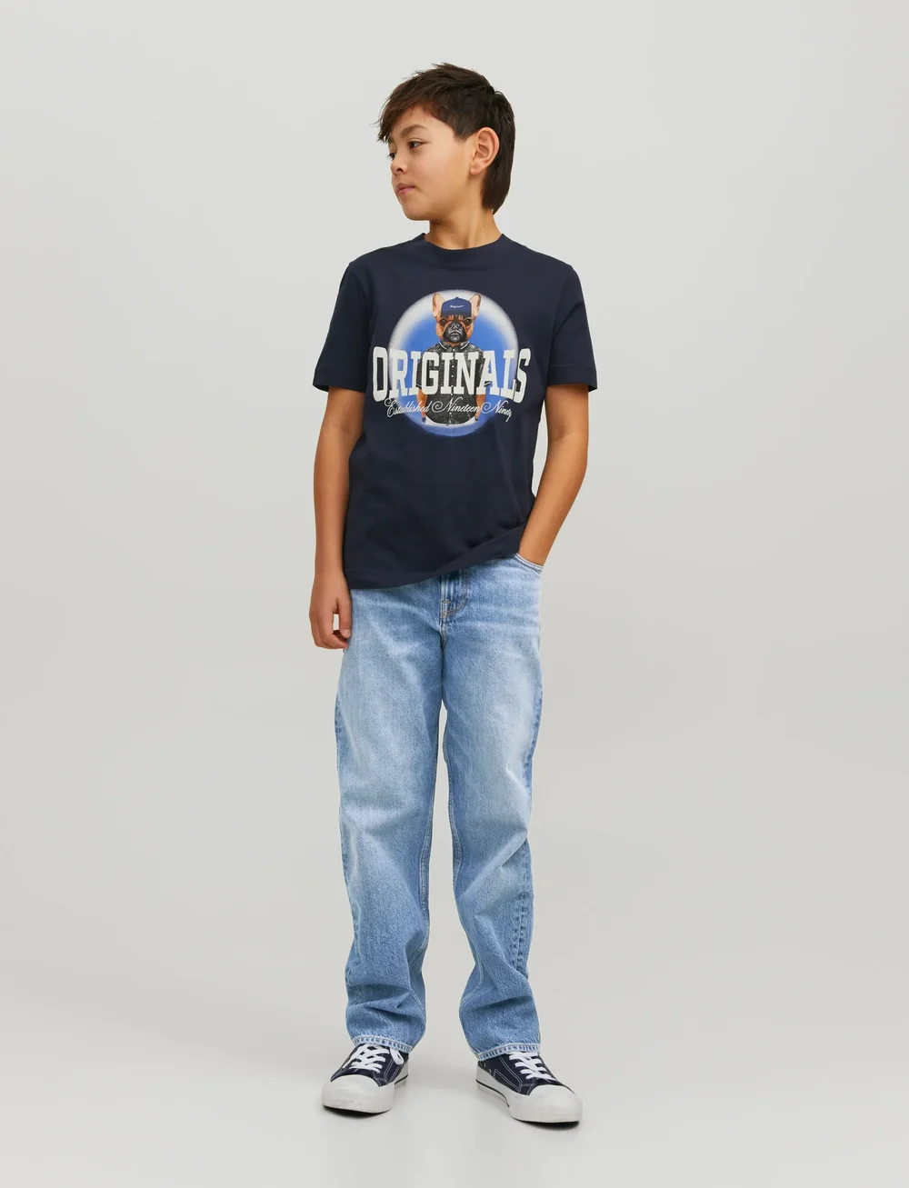 Jack & Jones - JJICHRIS JJORIGINAL AKM 920 NOOS JNR - tavalised teksad - blue denim - 0