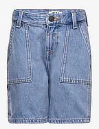 JJITONY JJIUTILITY SHORTS MF 710 JNR - BLUE DENIM