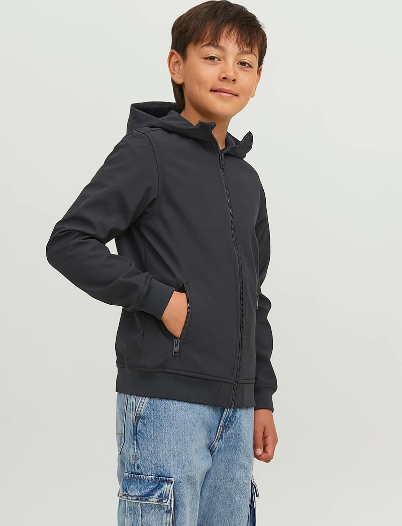 Jack & Jones - JJEBASIC SOFTSHELL HOOD NOOS JNR - vestes softshell - black - 0