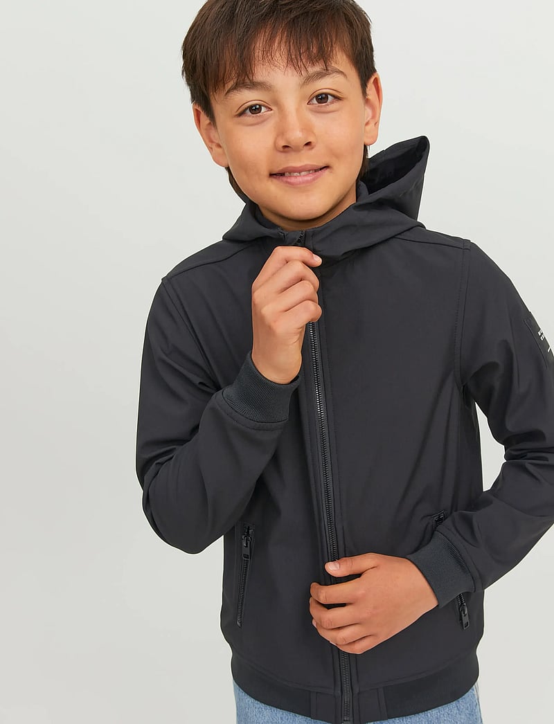 Jack & Jones - JJEBASIC SOFTSHELL HOOD NOOS JNR - vestes softshell - black - 5
