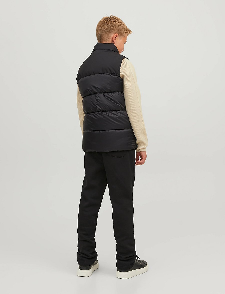 Jack & Jones - JJETOBY BODYWARMER COLLAR SN JNR - shop op leeftijd - black - 2
