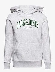 Jack & Jones - JJEJOSH SWEAT HOOD SN JNR - hættetrøjer - white melange - 0