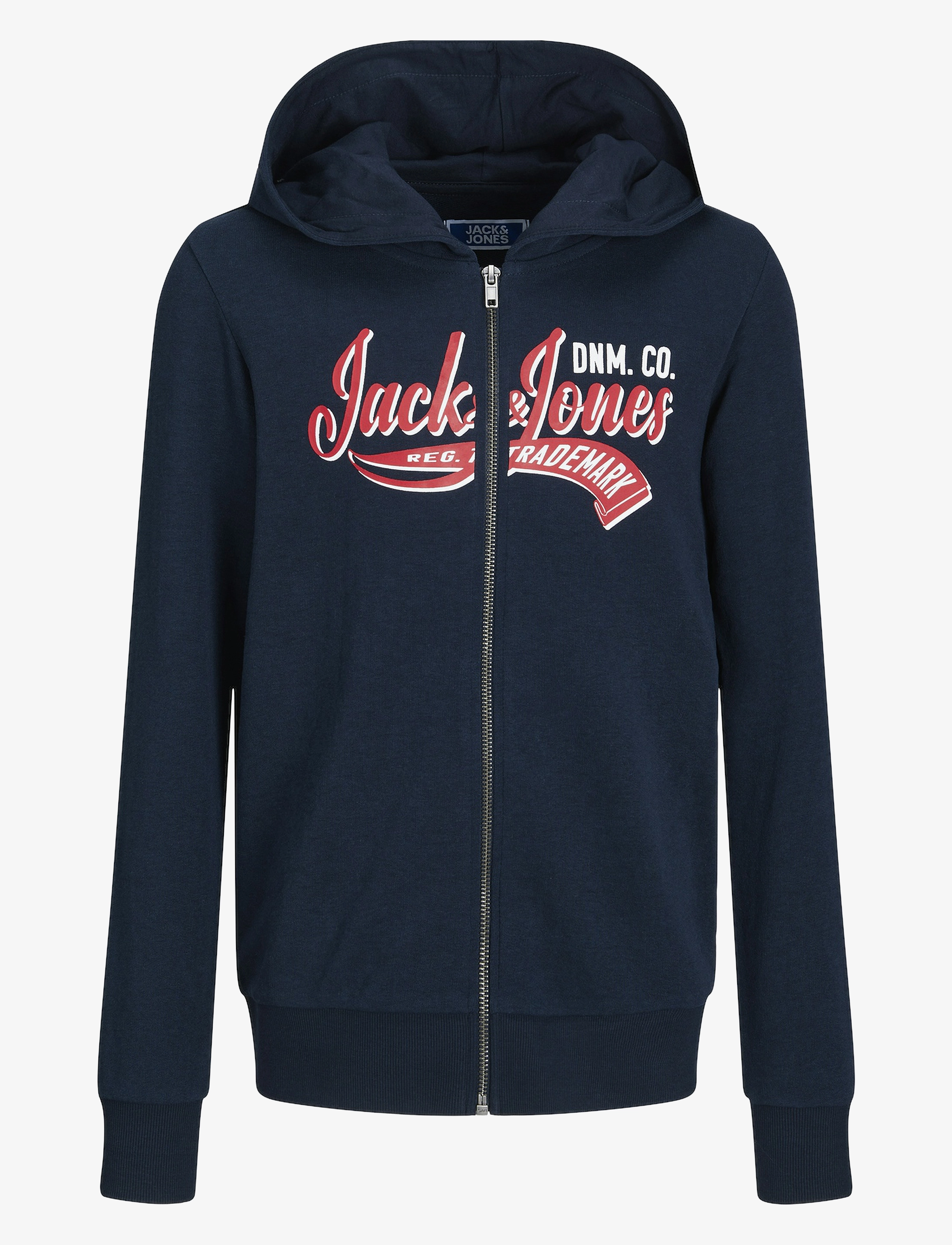 Jack & Jones - JJELOGO SWEAT ZIP 2COL SS24 NOOS JNR - navy blazer - 1