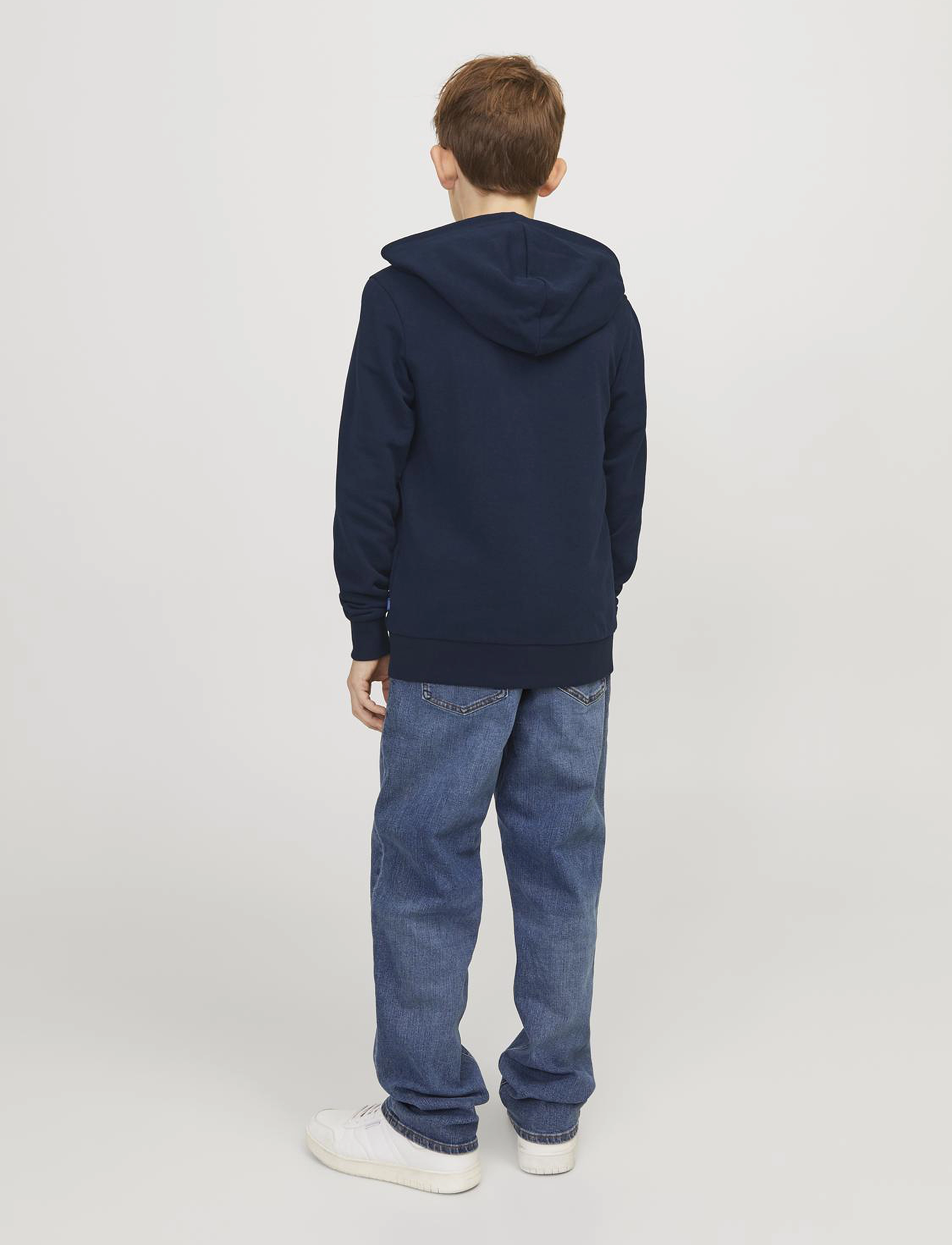 Jack & Jones - JJELOGO SWEAT ZIP 2COL SS24 NOOS JNR - navy blazer - 2