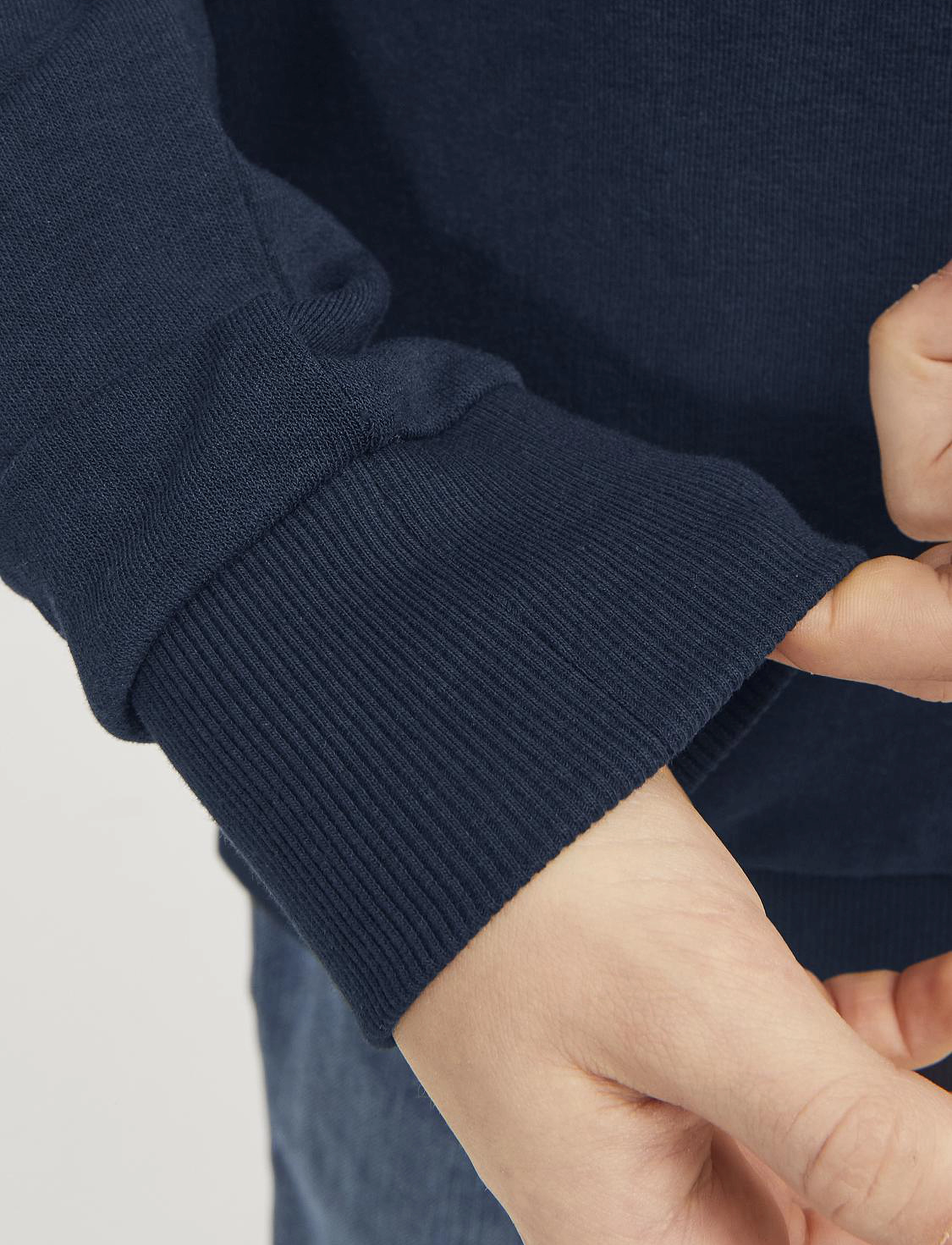 Jack & Jones - JJELOGO SWEAT ZIP 2COL SS24 NOOS JNR - navy blazer - 3