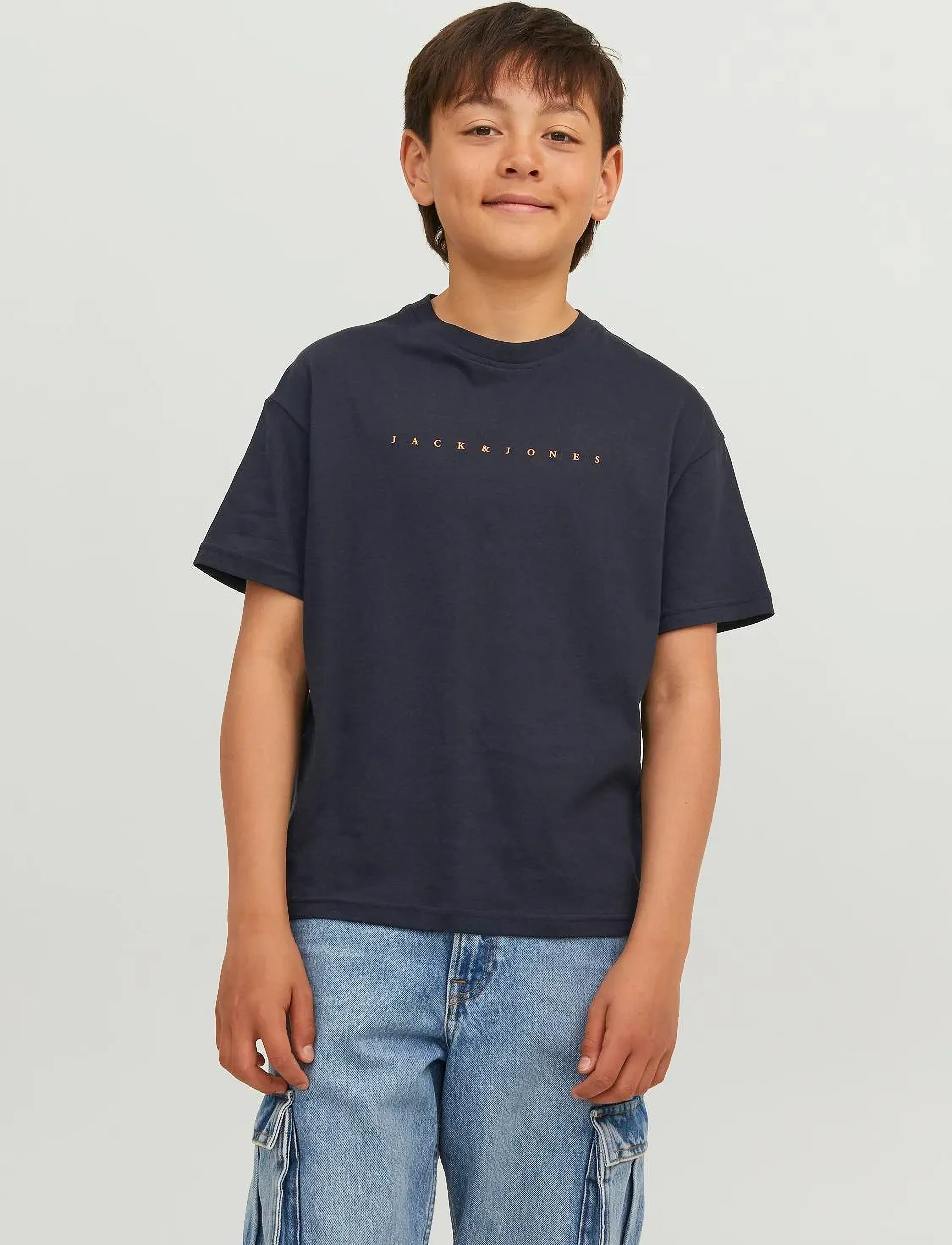 Jack & Jones JJESTAR JJ TEE SS NOOS JNR - Topper & T-skjorter - DARK NAVY / navy