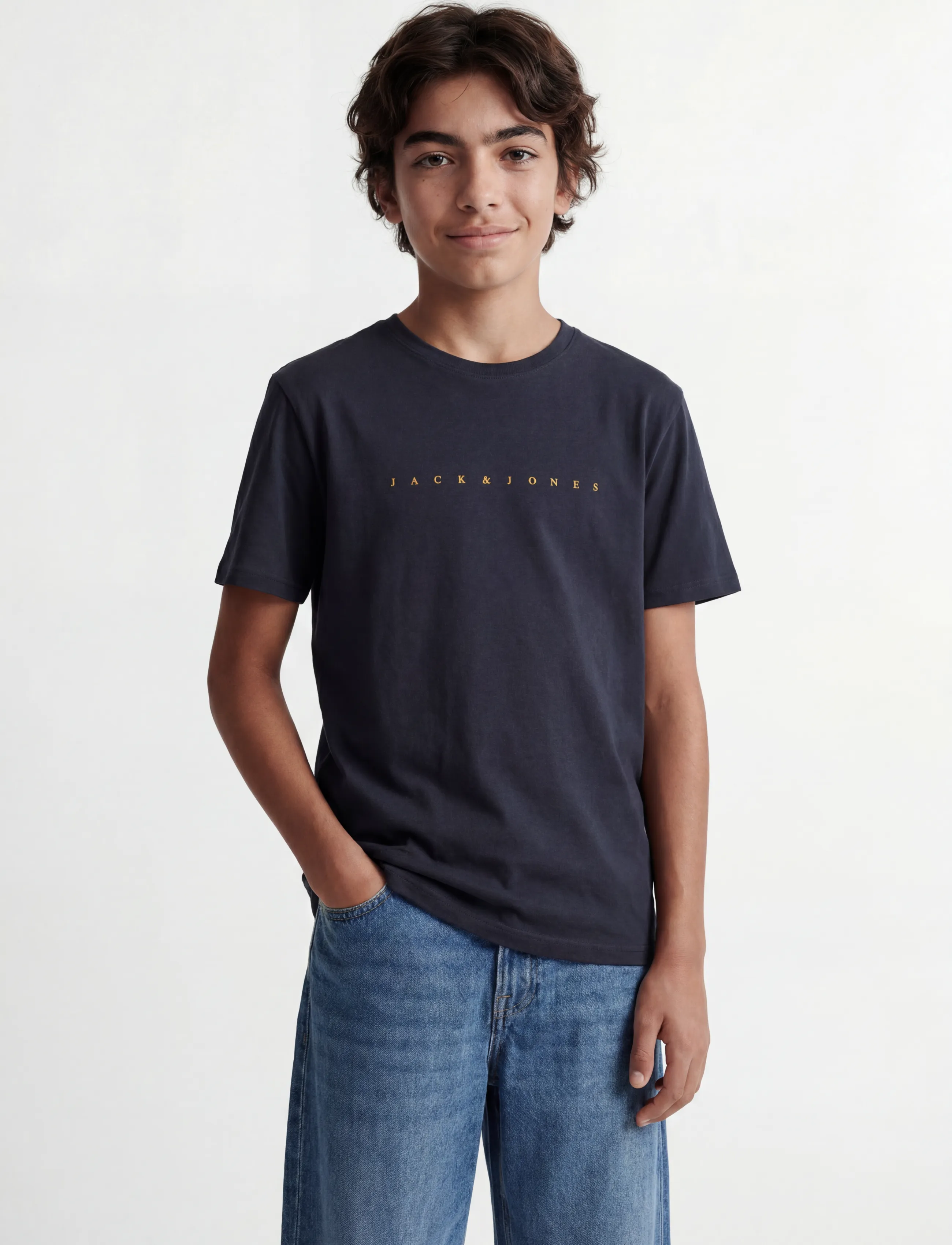 Jack & Jones JJESTAR JJ TEE SS NOOS JNR - Toppe og t-shirts - DARK NAVY / navy