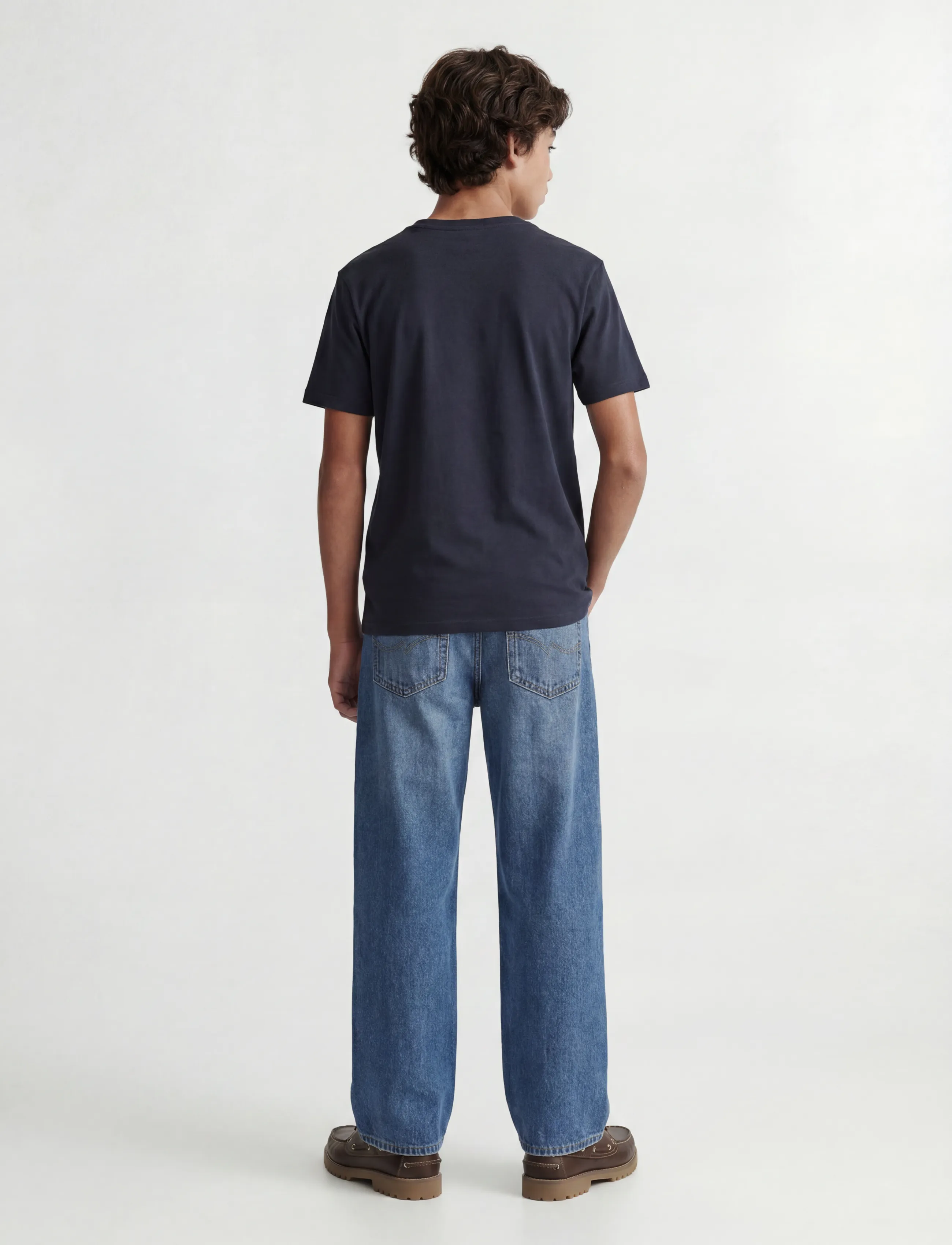 Jack & Jones - JJESTAR JJ TEE SS NOOS JNR - kortærmede t-shirts - dark navy - 3