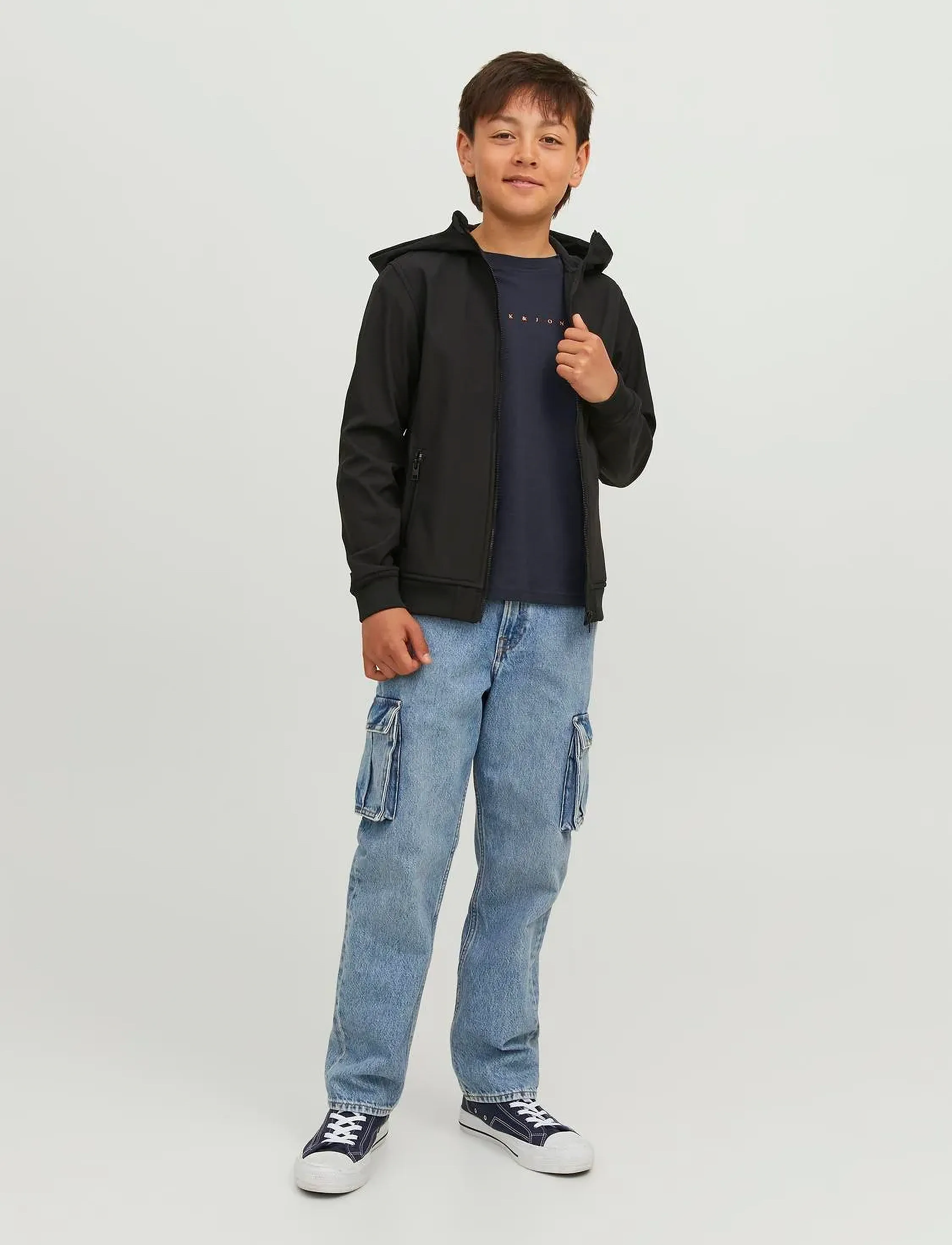 Jack & Jones - JJESTAR JJ TEE SS NOOS JNR - kortærmede t-shirts - dark navy - 5